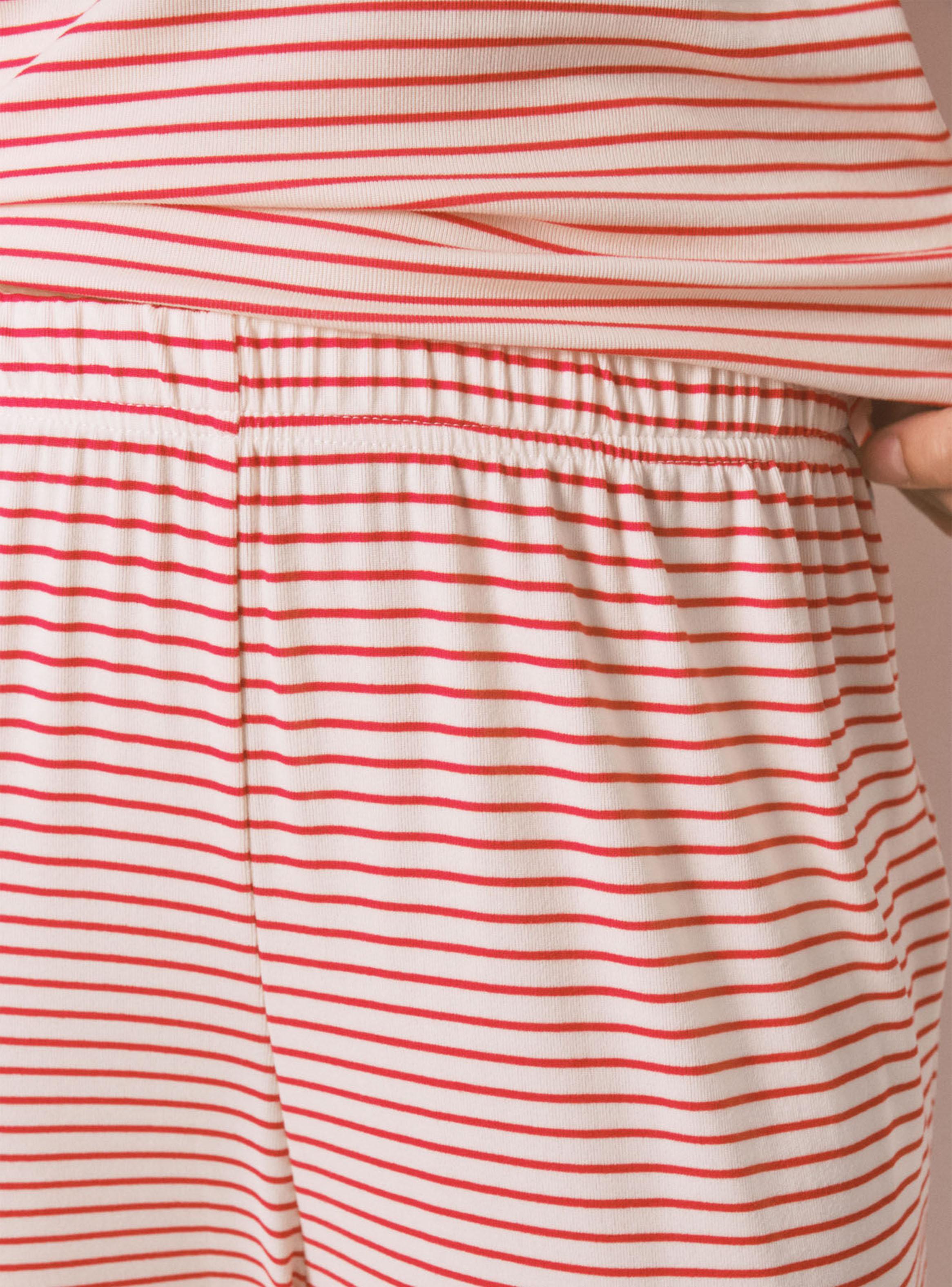 Pijama Largo Punto Mafalda Extra Suave Rayas-3