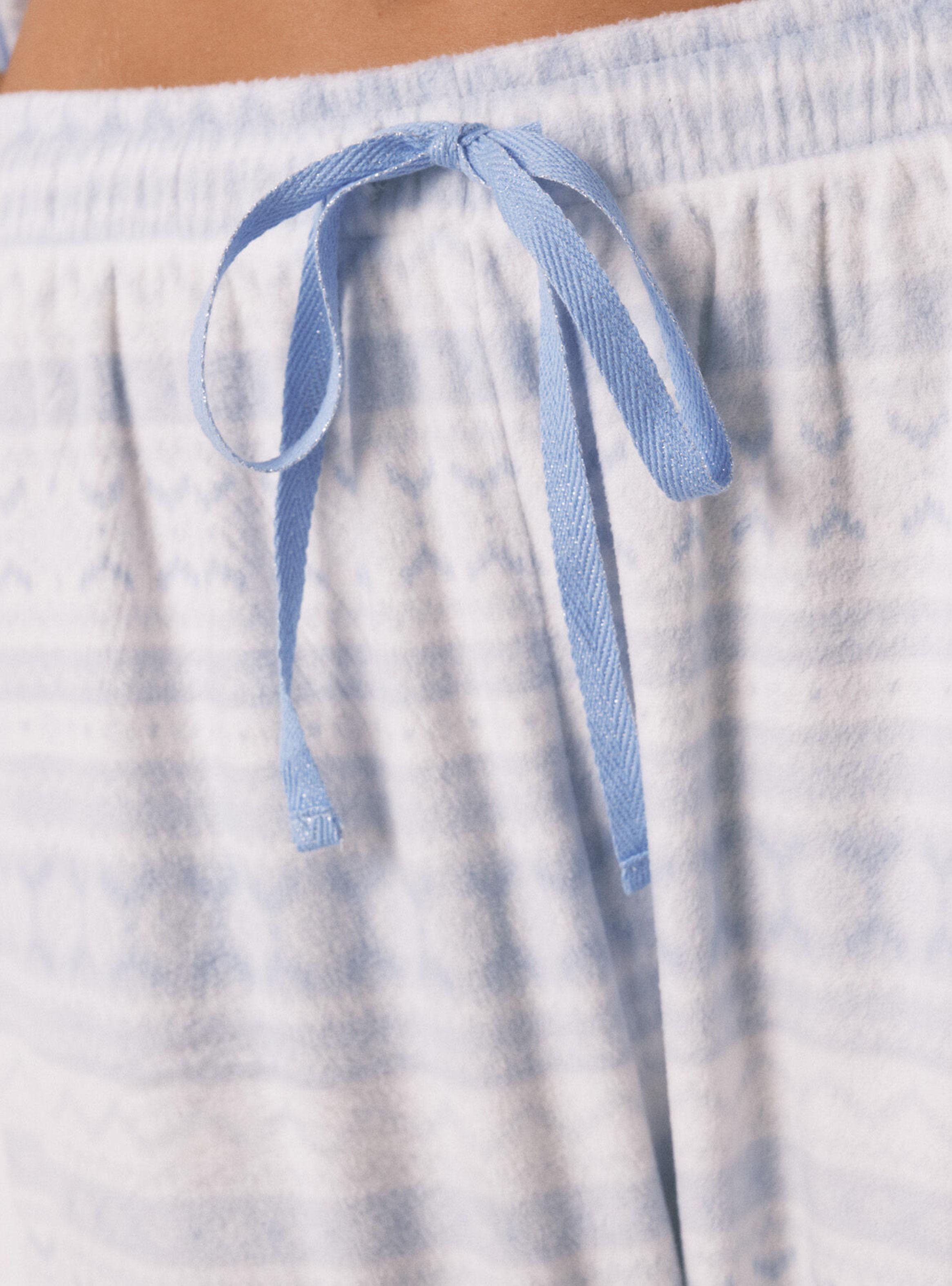 Pijama Largo Camisero Polar Cenefa Lazada Polar-5