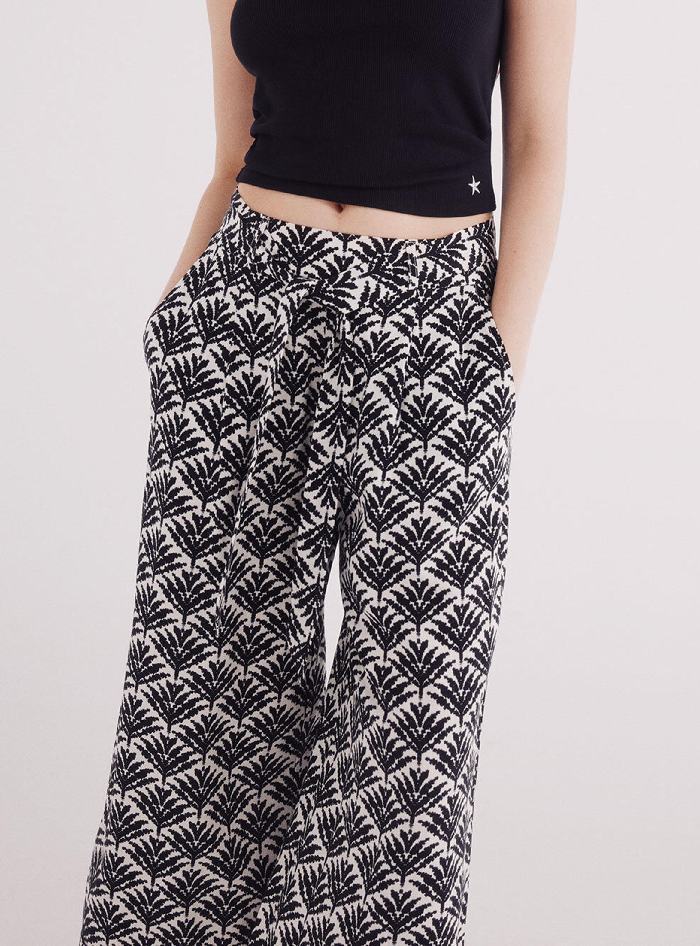 Pantalón Estilo Fluido Estampado-2