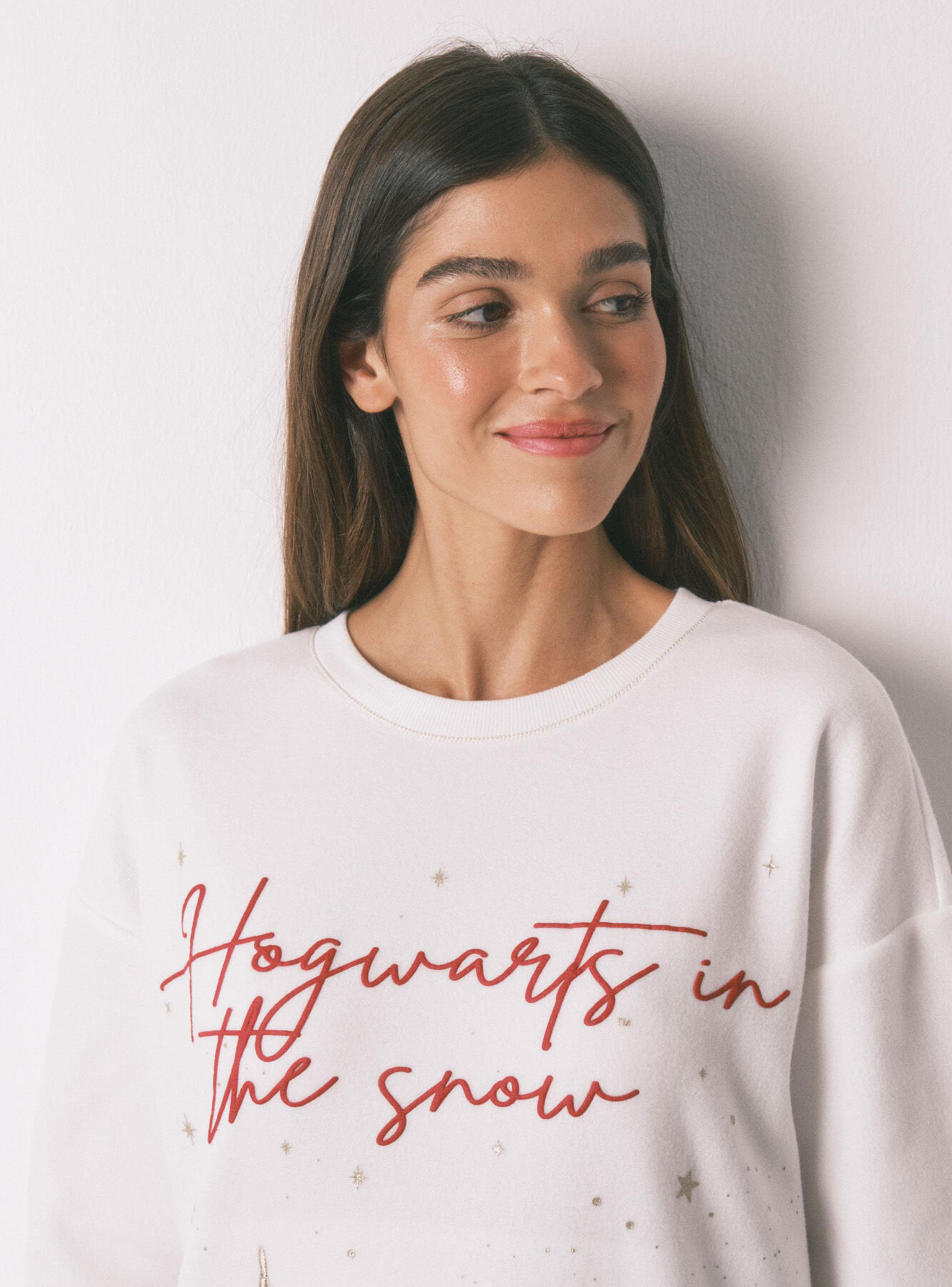 Pijama Largo Polar Estampado Hogwarts-2