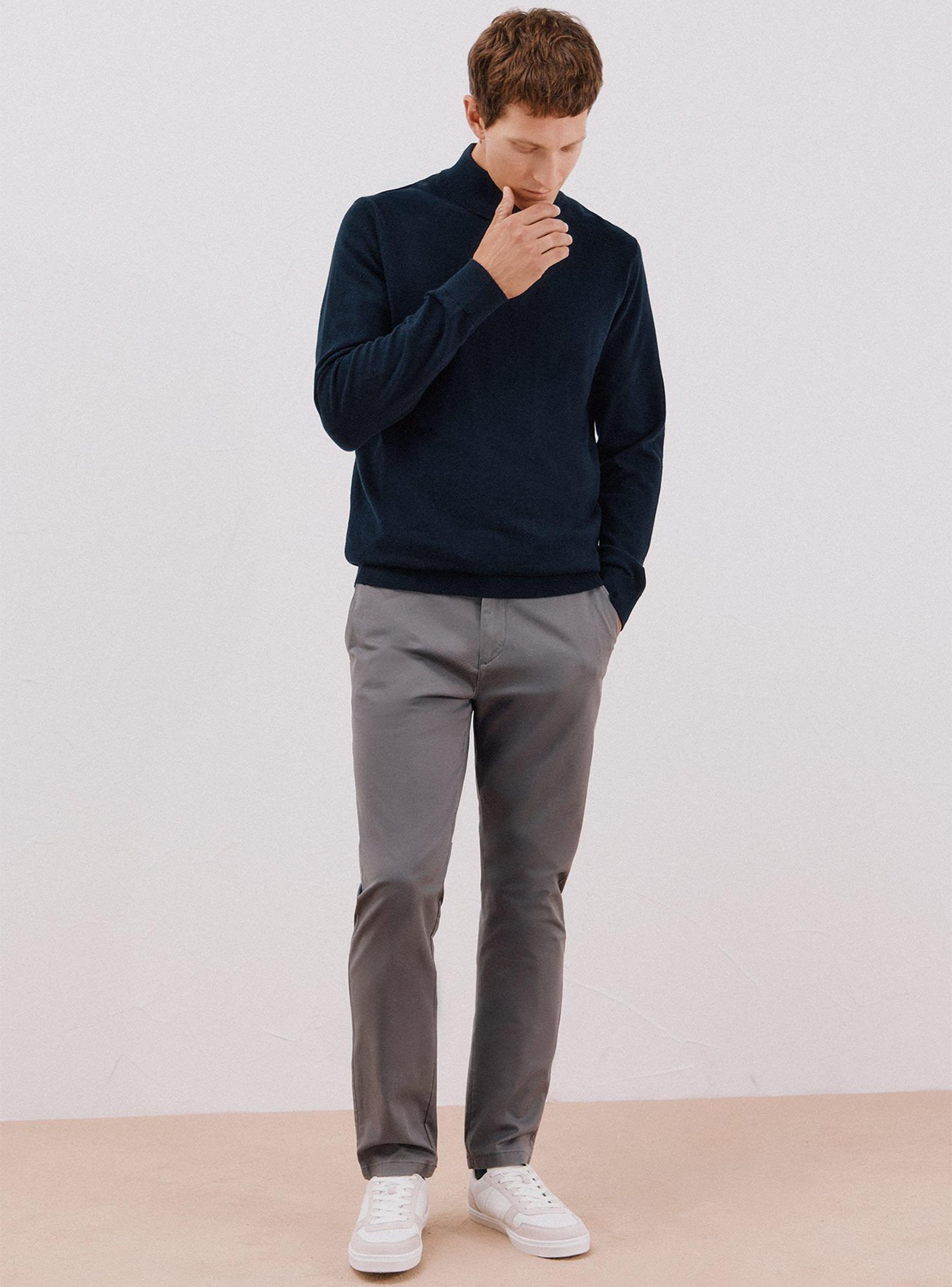 Chaleco Algodón Cashmere Cuello Alto Botones-4