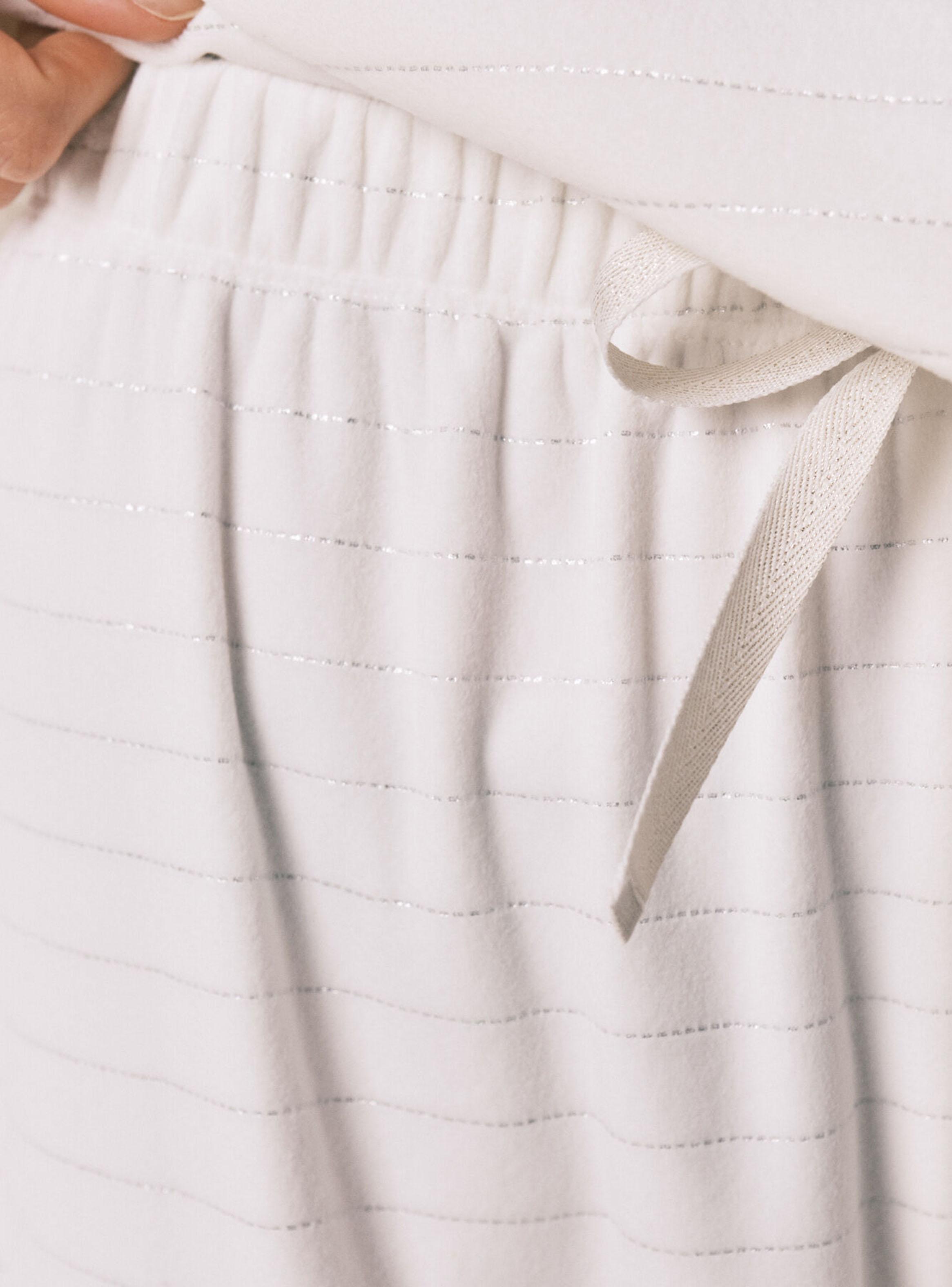 Pijama Largo Polar Estampado Rayas Lurex-3