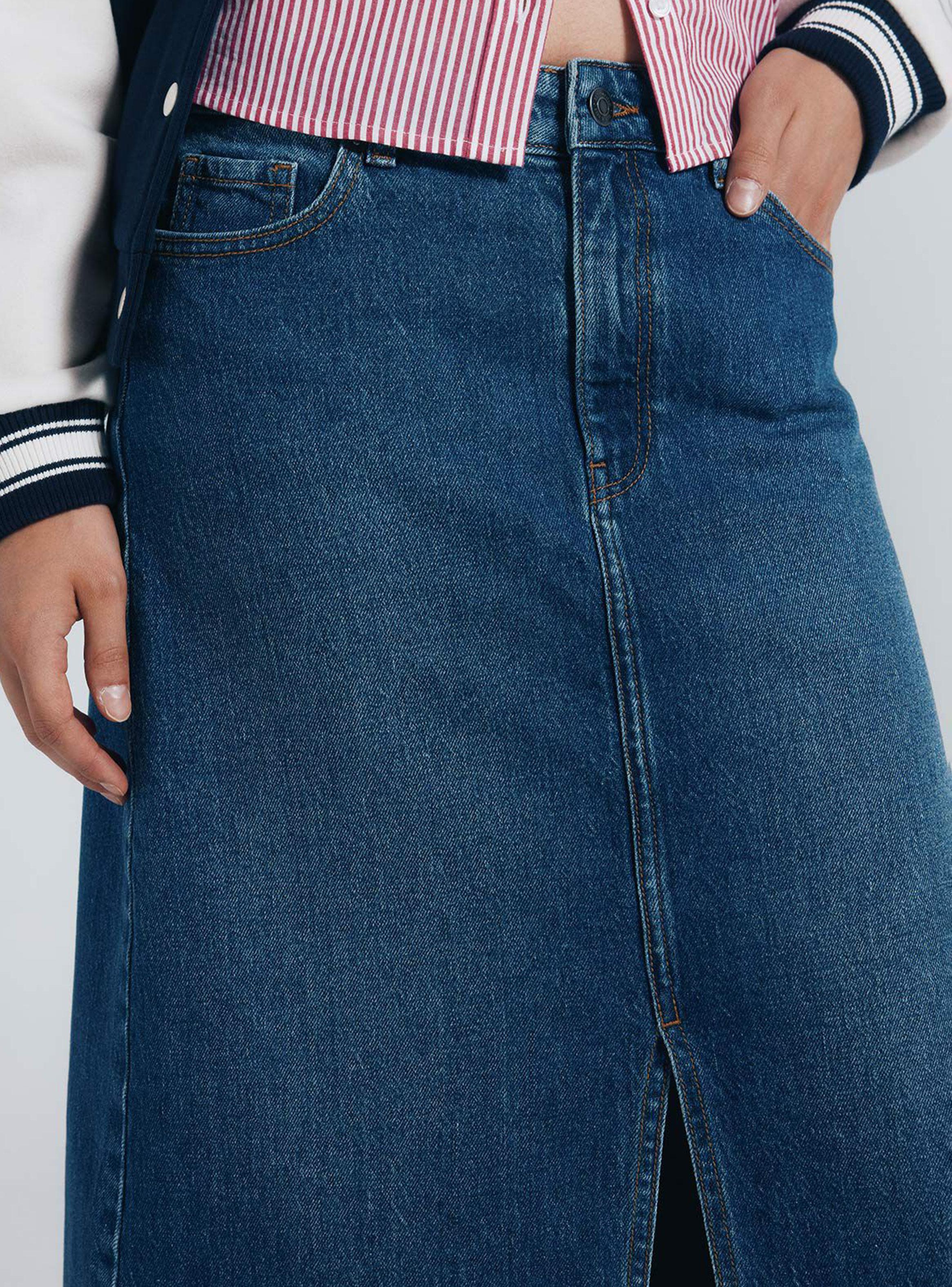 Falda Midi Vaquera-2