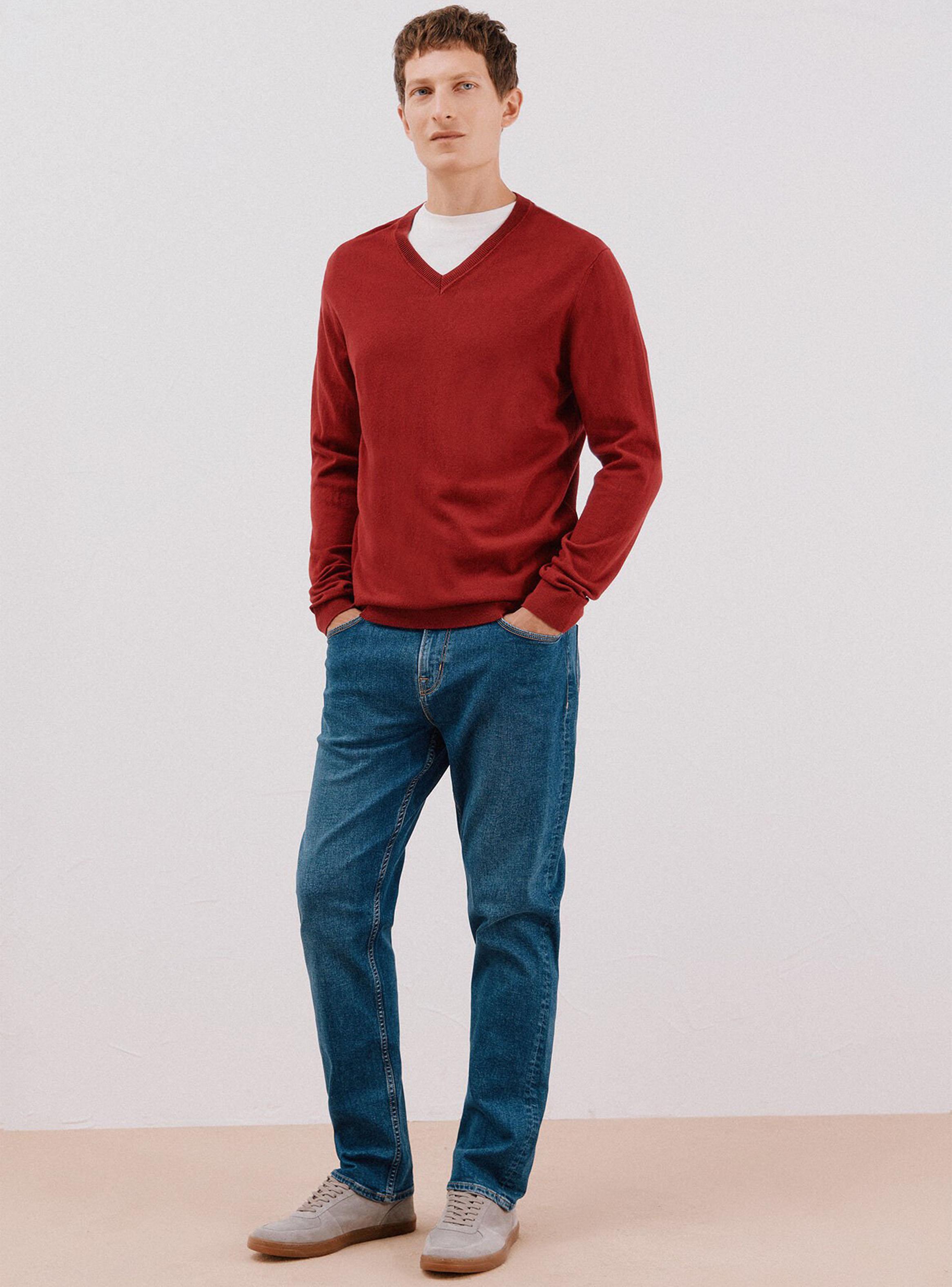 Chaleco Algodón Cashmere Cuello V-3