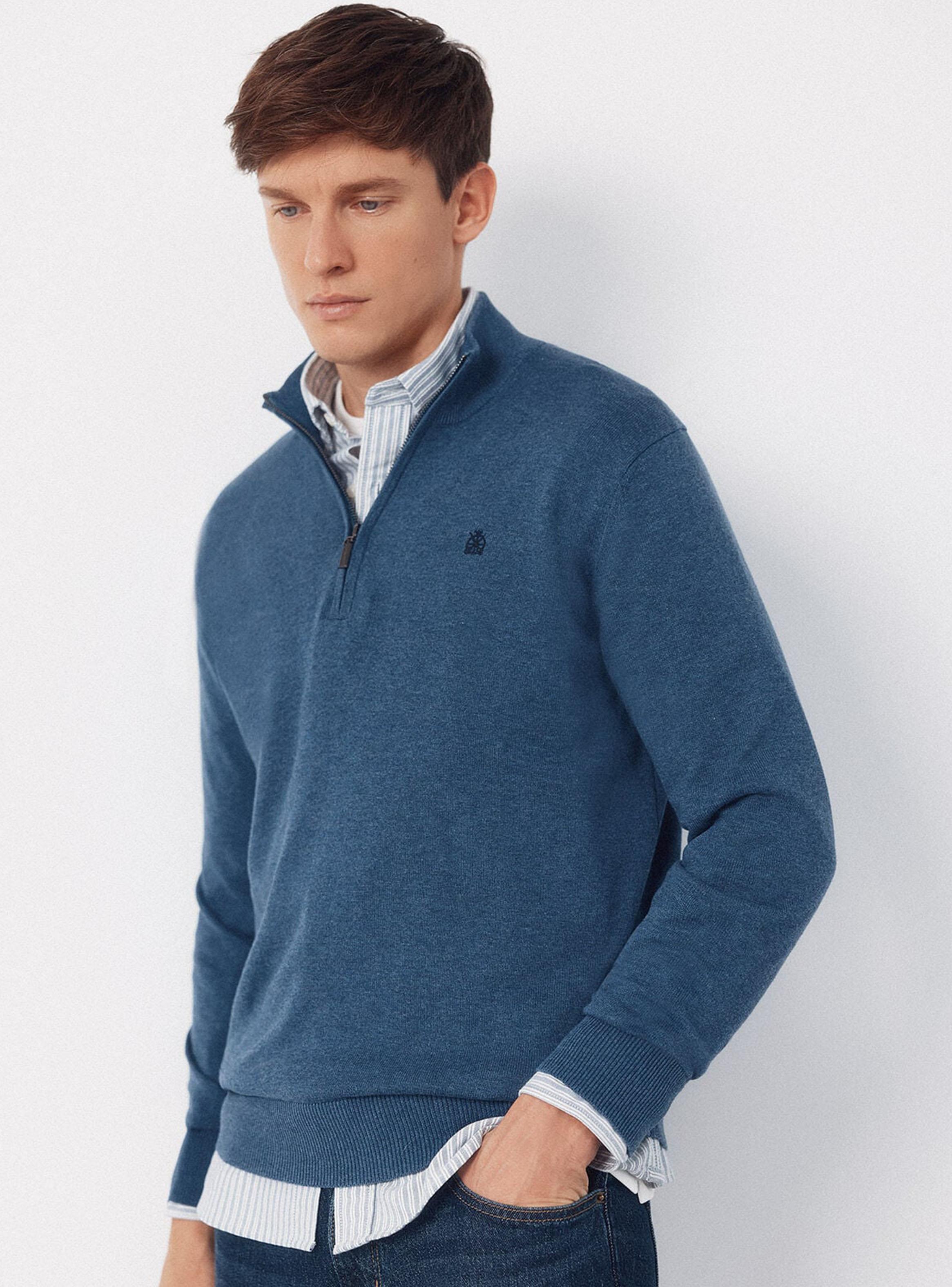 Sweater Cuello Alto Halfzip-0