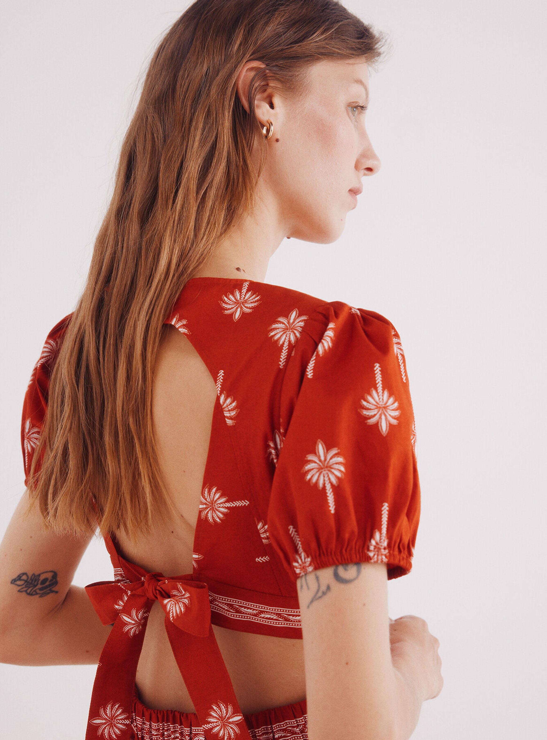 Vestido Midi Cut Out Estampado-3