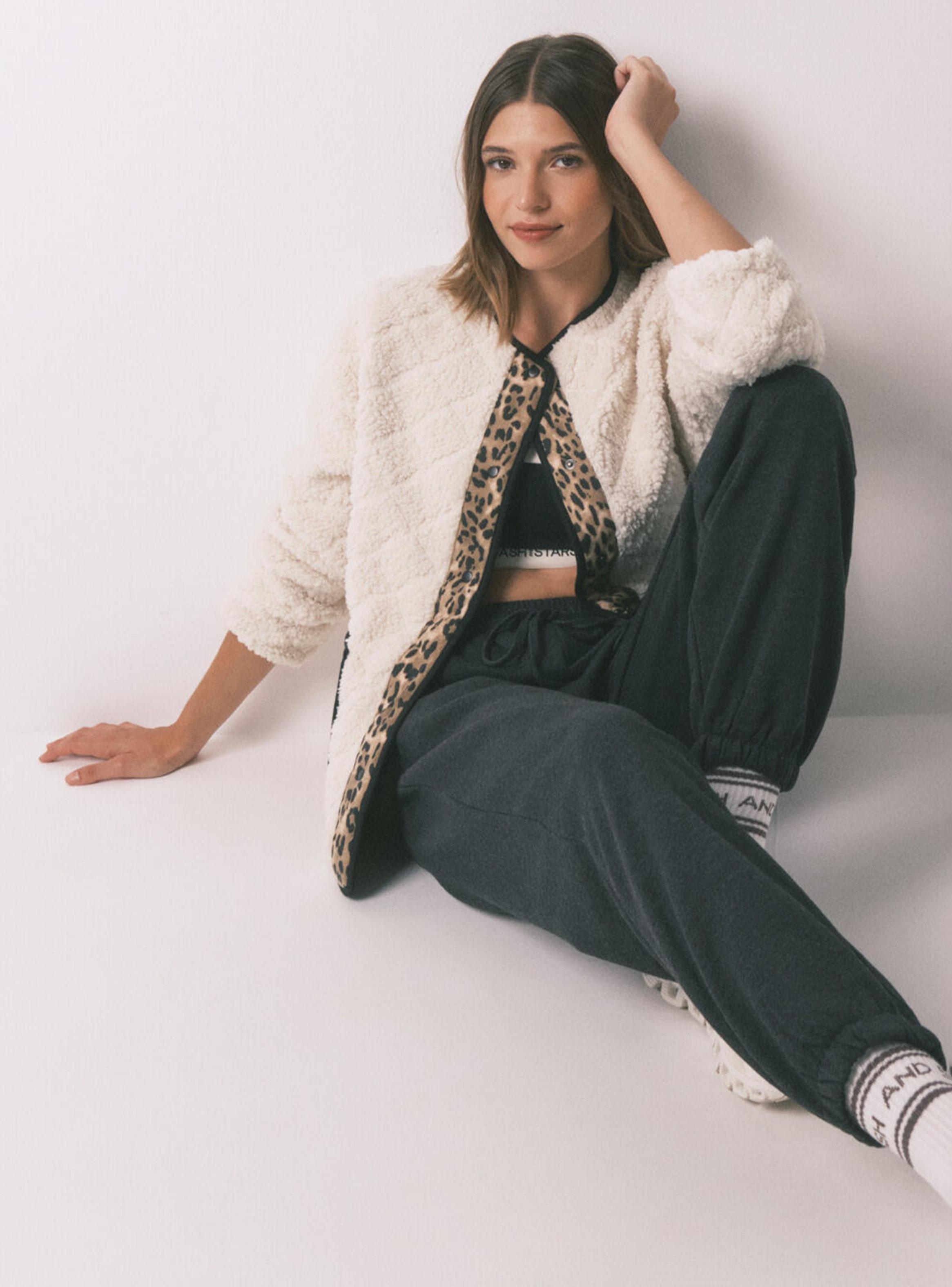 Chaqueta Corta Reversible Animal Print-4