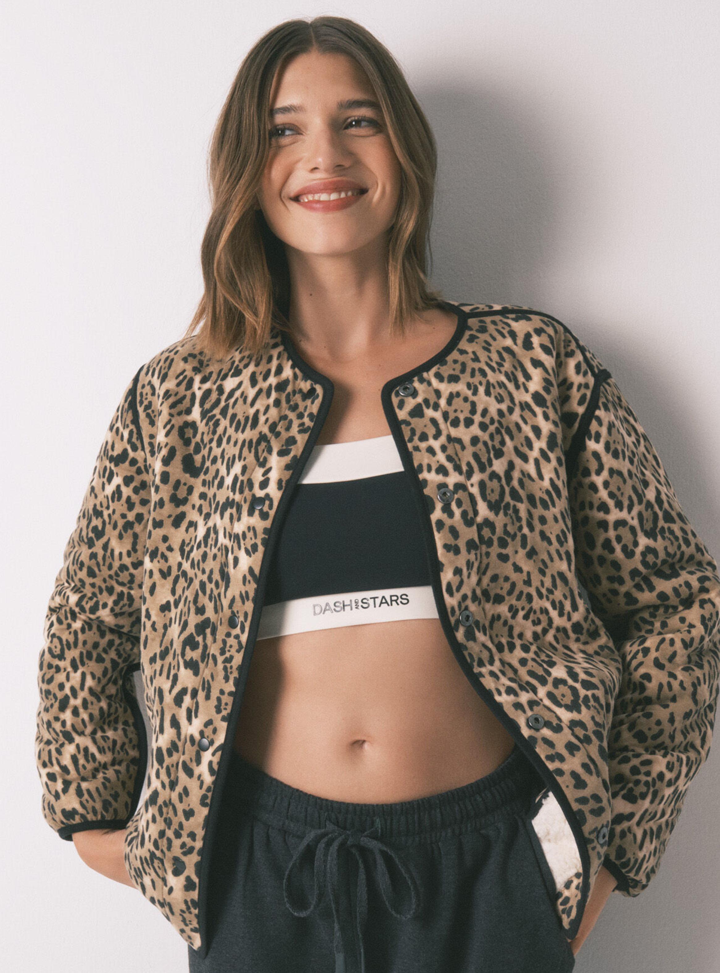 Chaqueta Corta Reversible Animal Print-2