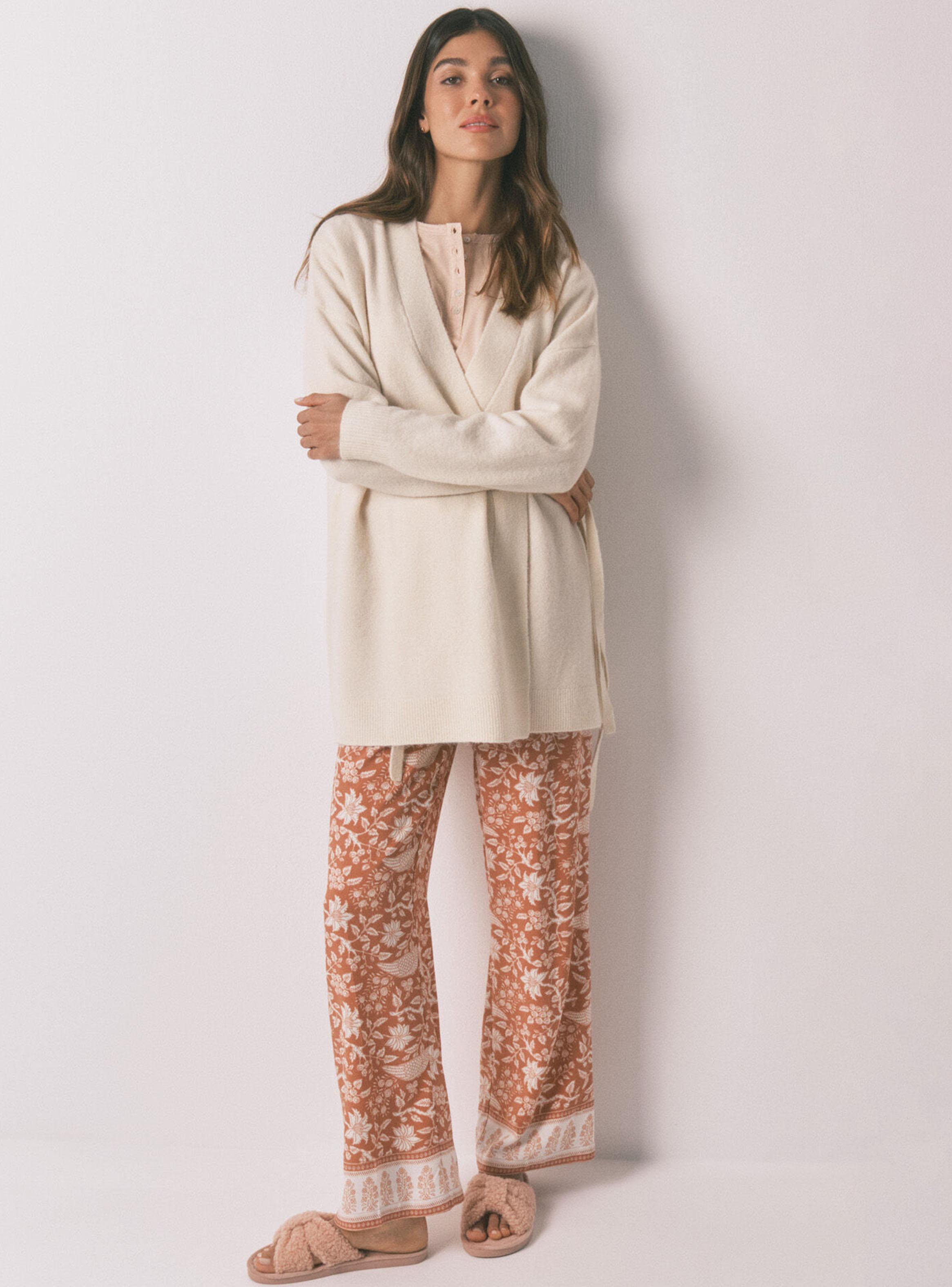 Cárdigan Tricot Marfil-5