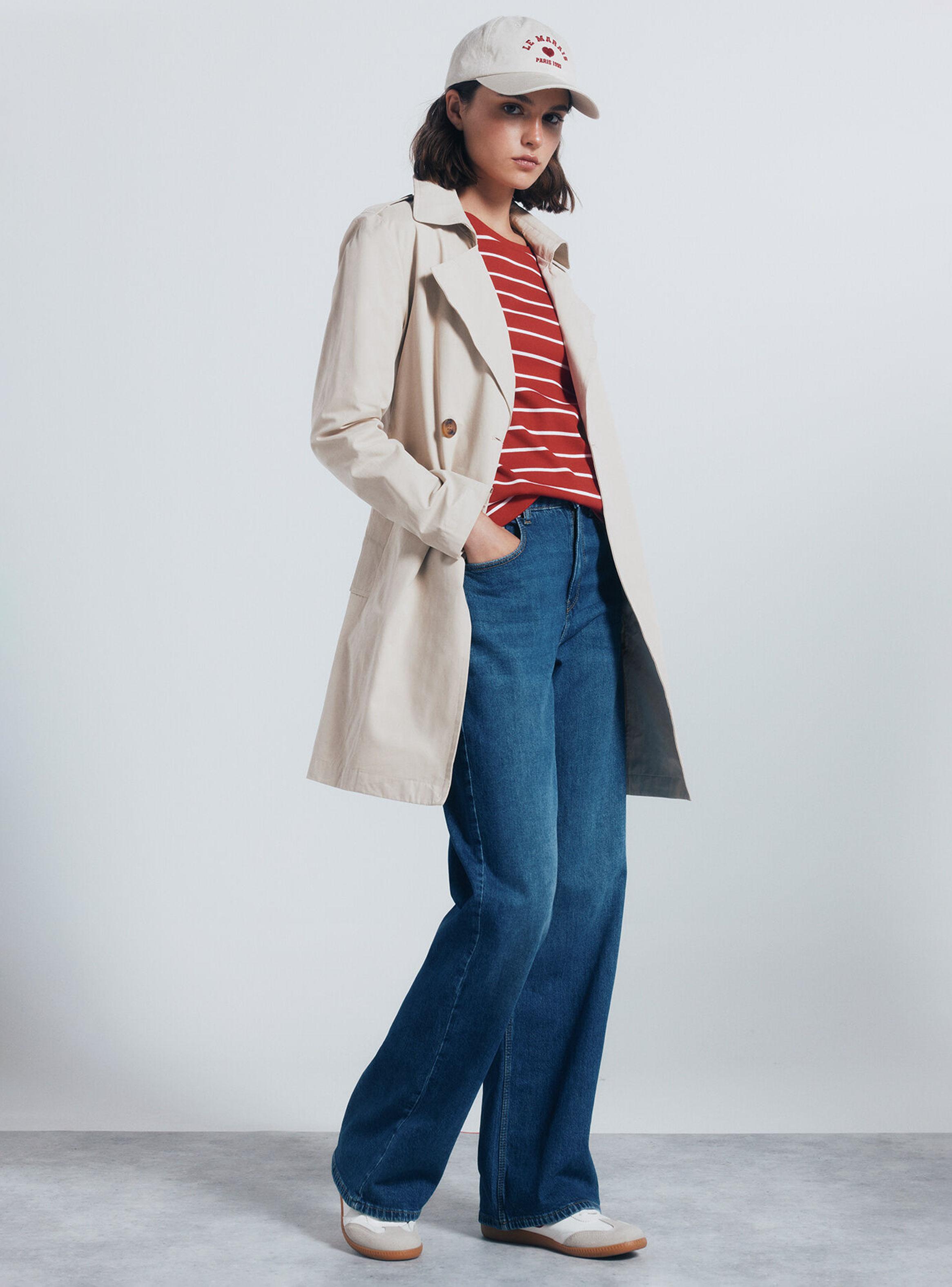 Chaqueta Gabardina Abotonada con Cinturón-4