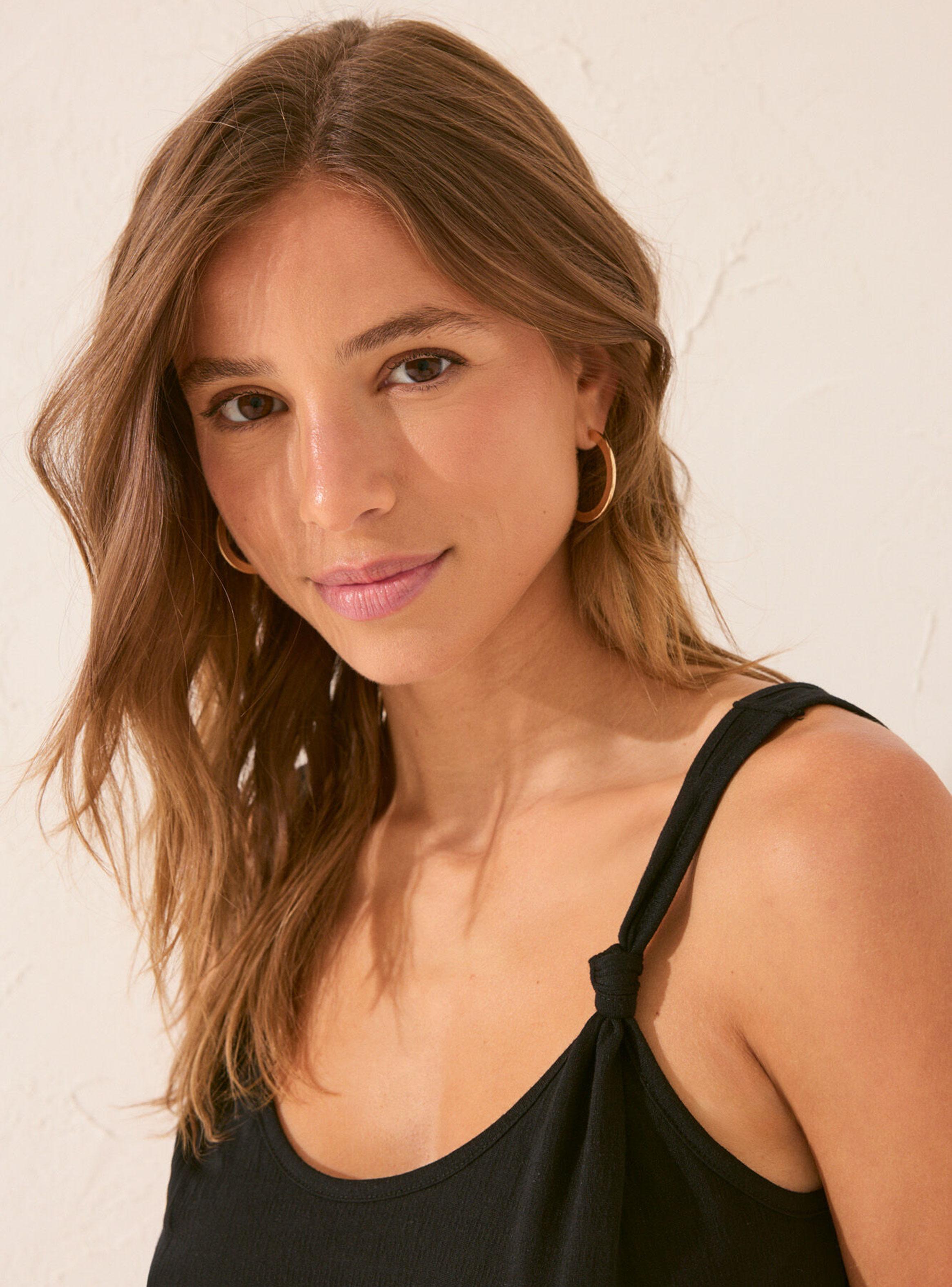 Polera Tirantes Viscosa Negro-3