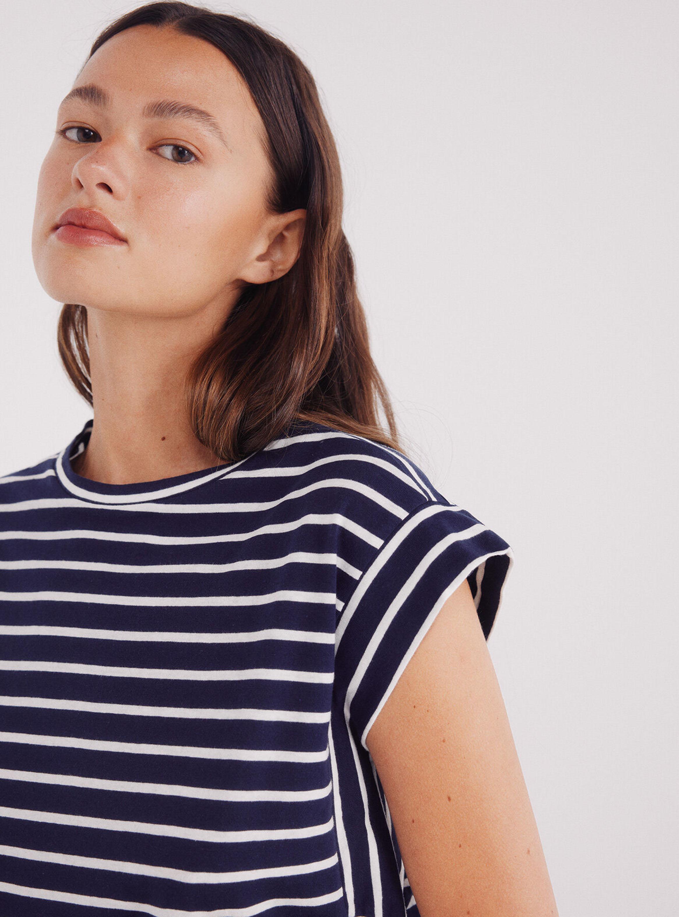 Polera Rayas Manga Contraste-2