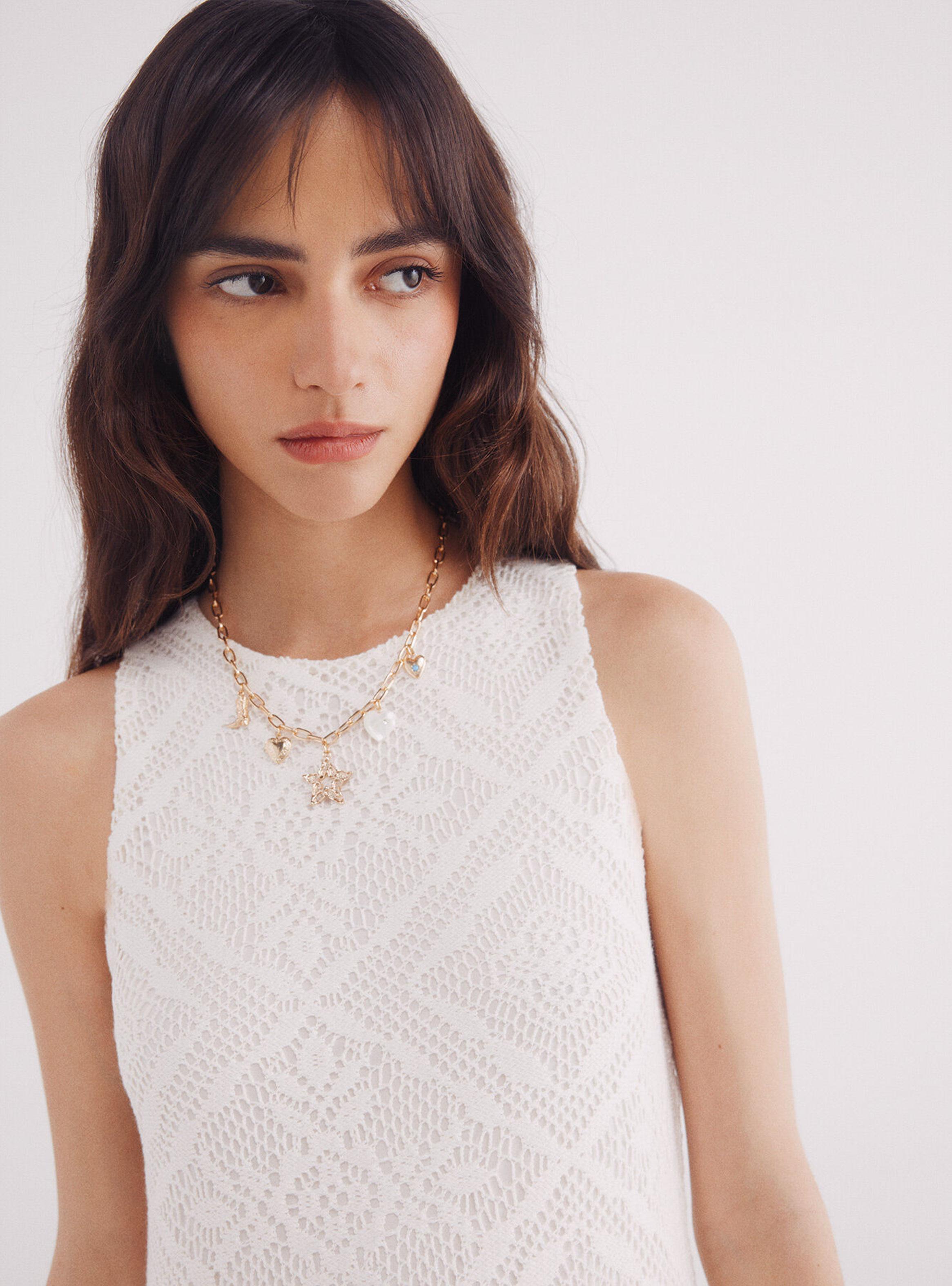 Vestido Midi Estructura Rombos Flores-3