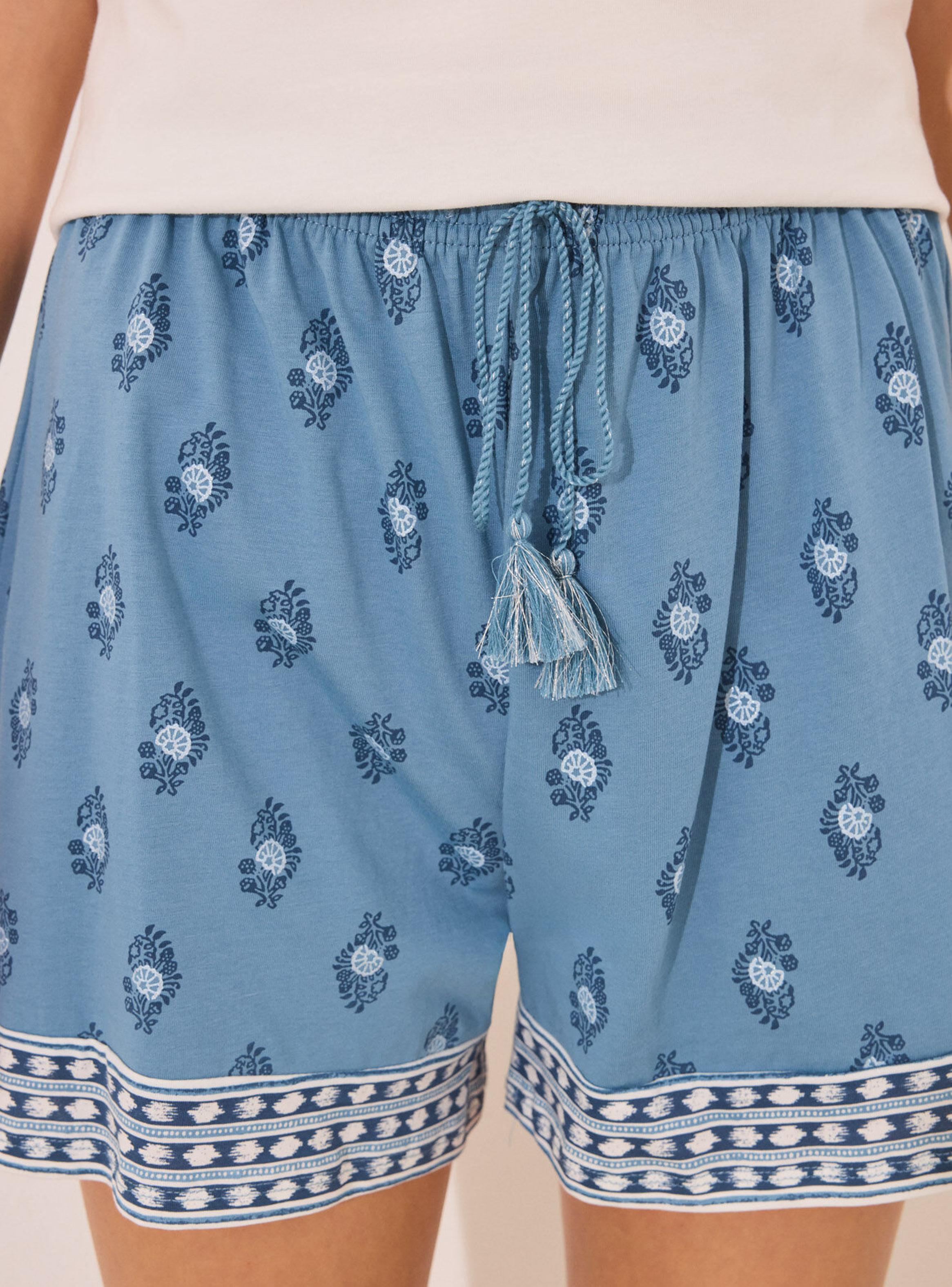 Pijama Corto Algodón Paisley-3