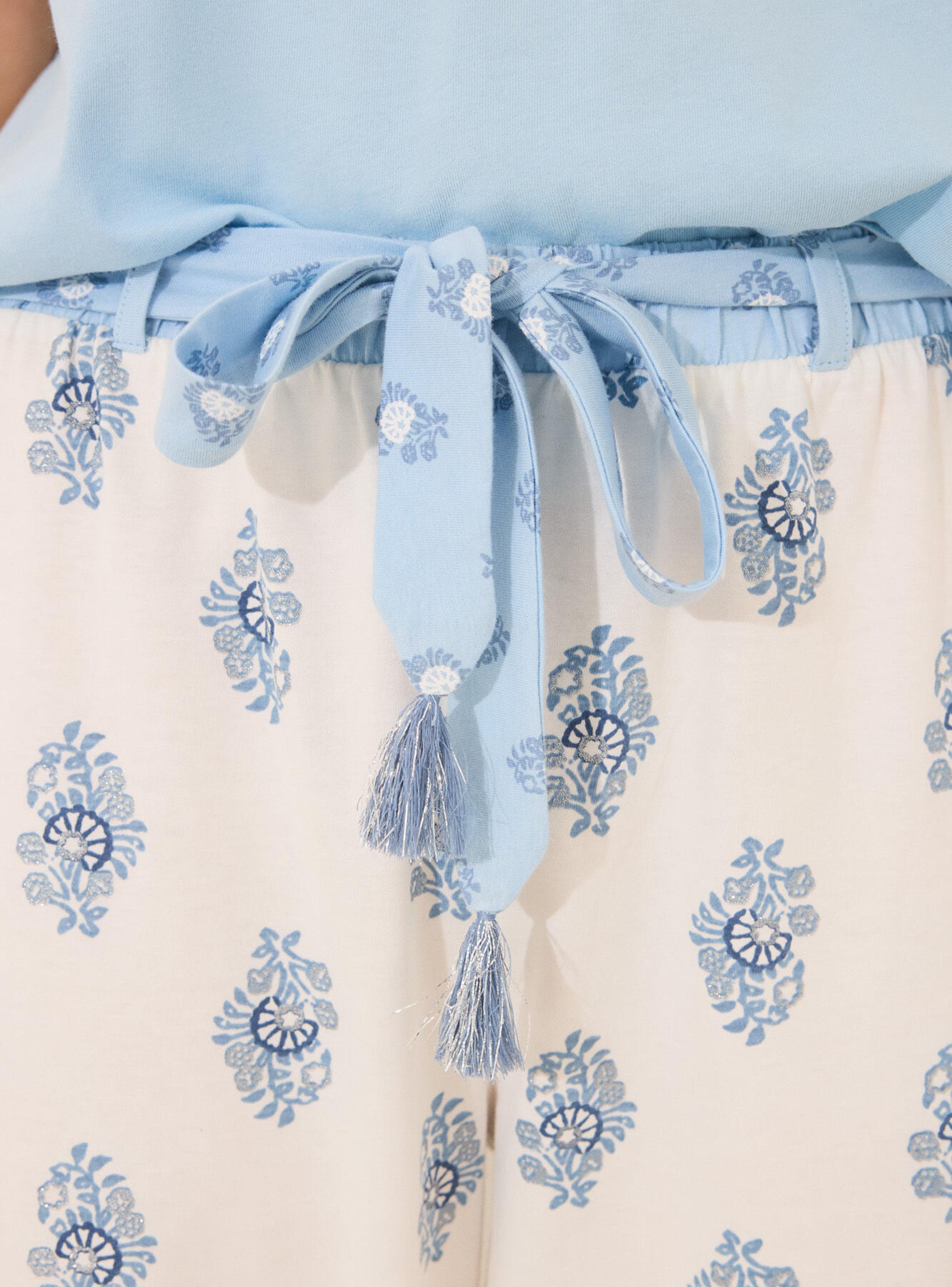 Pijama Capri Algodón Paisley Color-3