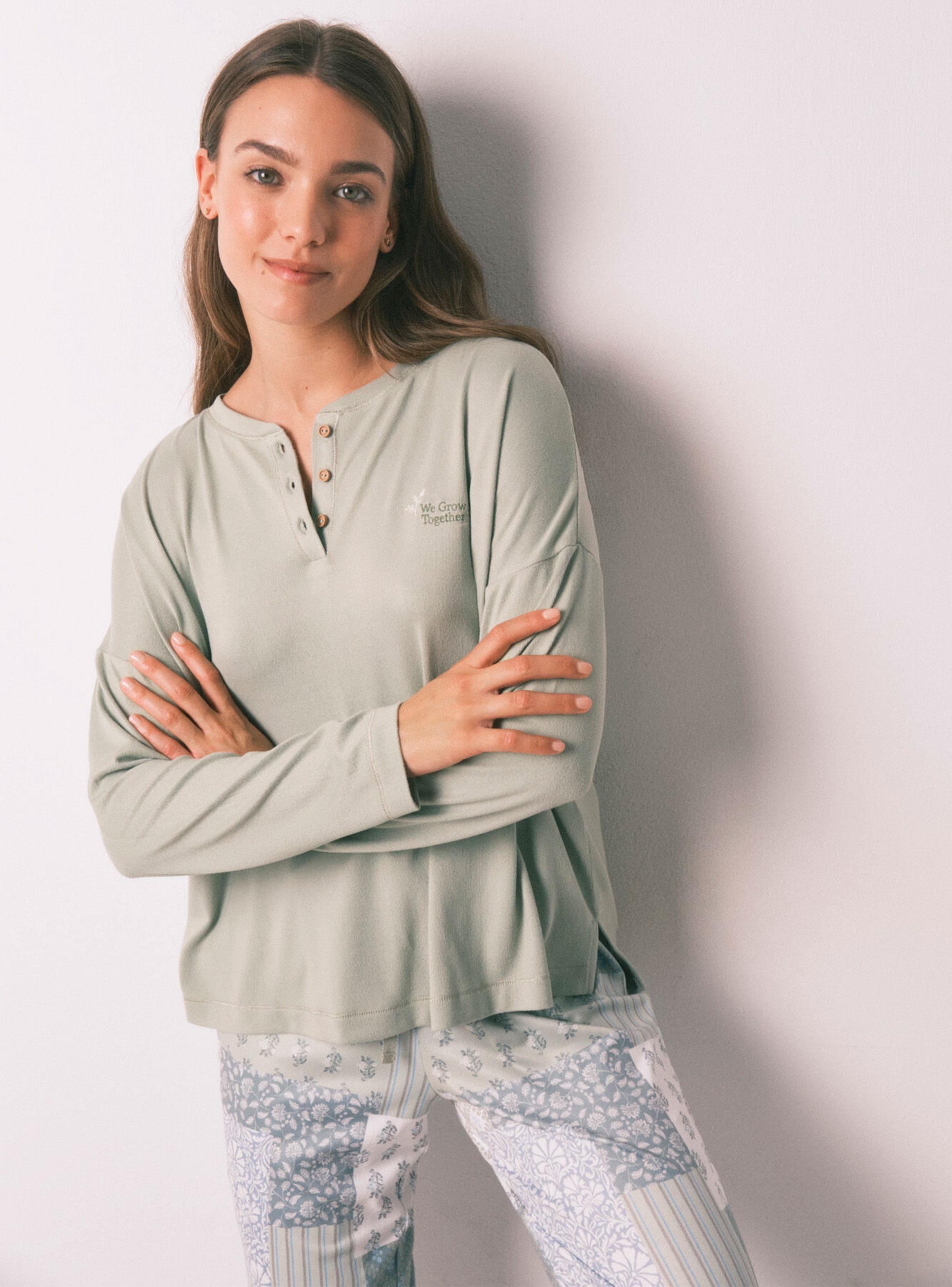 Pijama Largo Súper Soft Patchwork-2