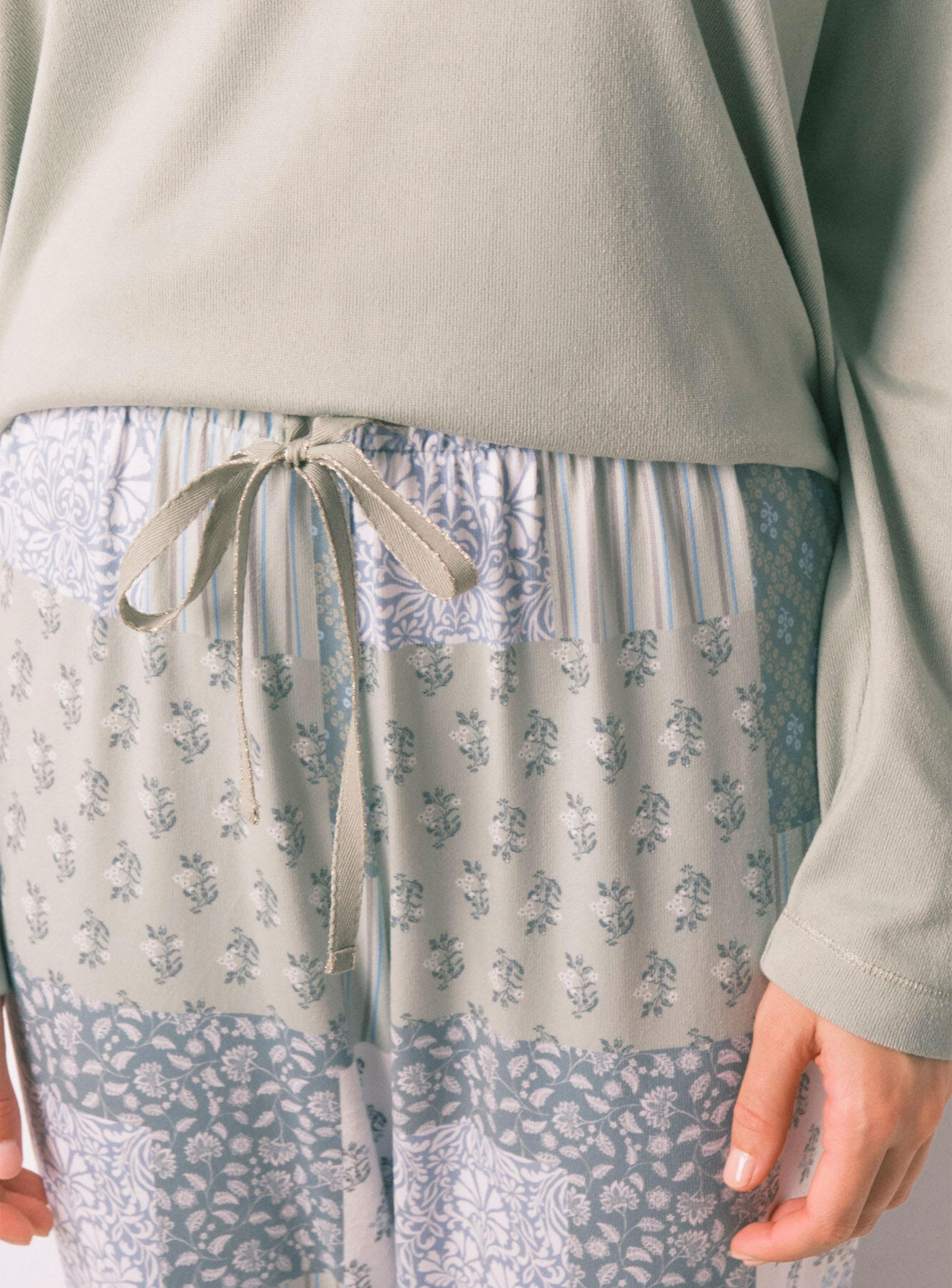 Pijama Largo Súper Soft Patchwork-4