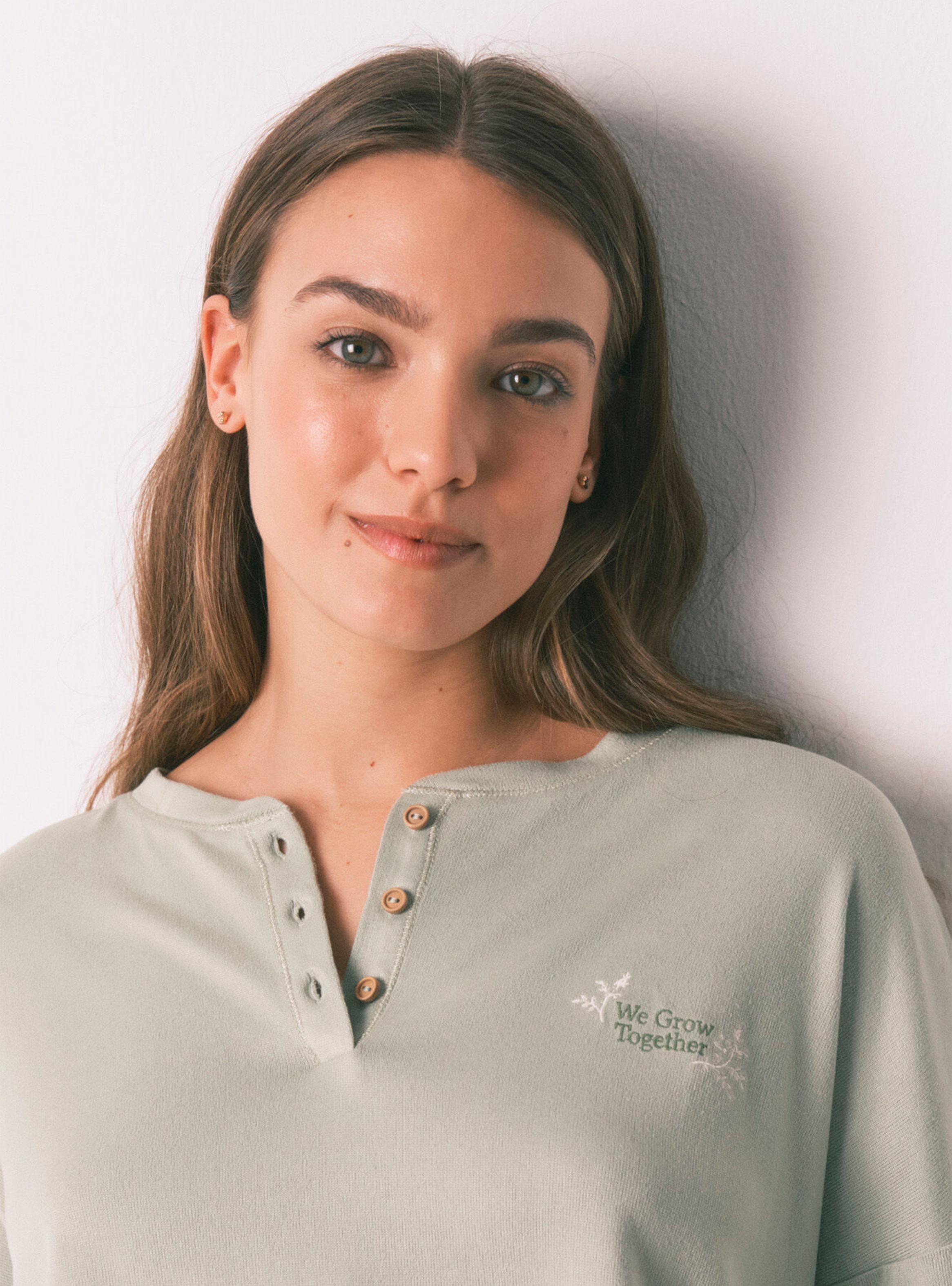 Pijama Largo Súper Soft Patchwork-3