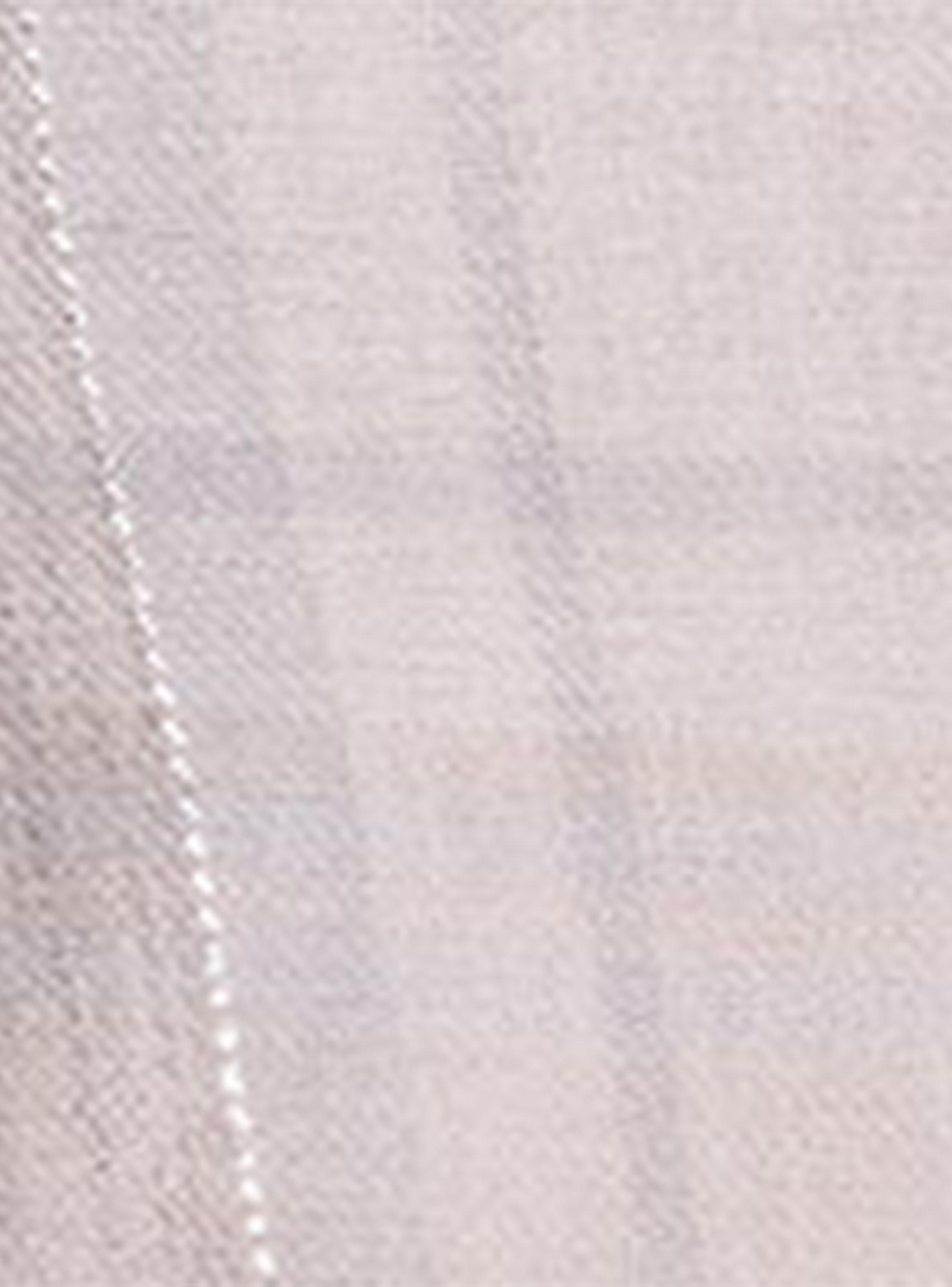 Pijama Largo Cuadros Efecto Brillo Gris-5