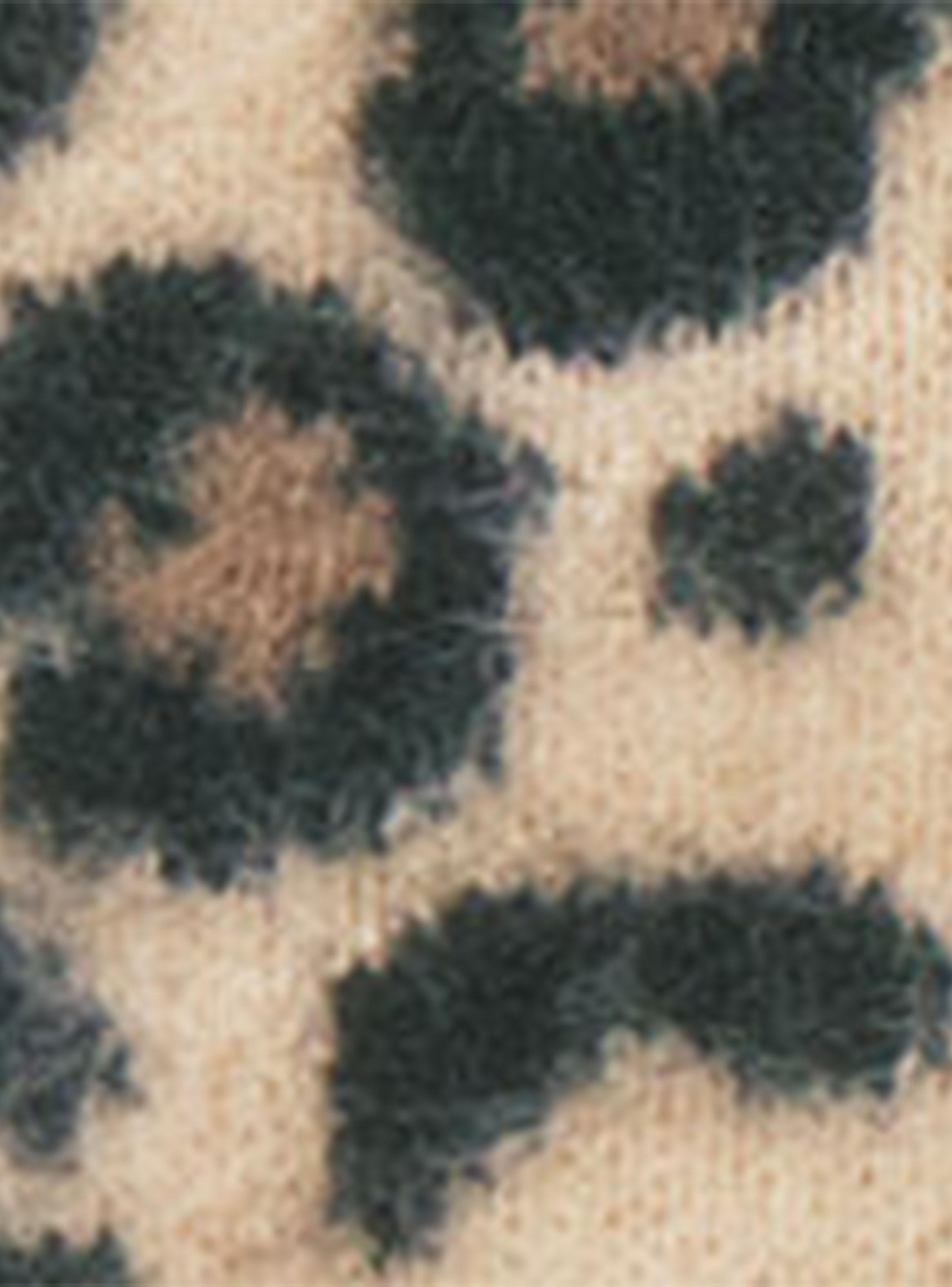 Calcetín Largo Snoopy Pelo Print Leopardo-3