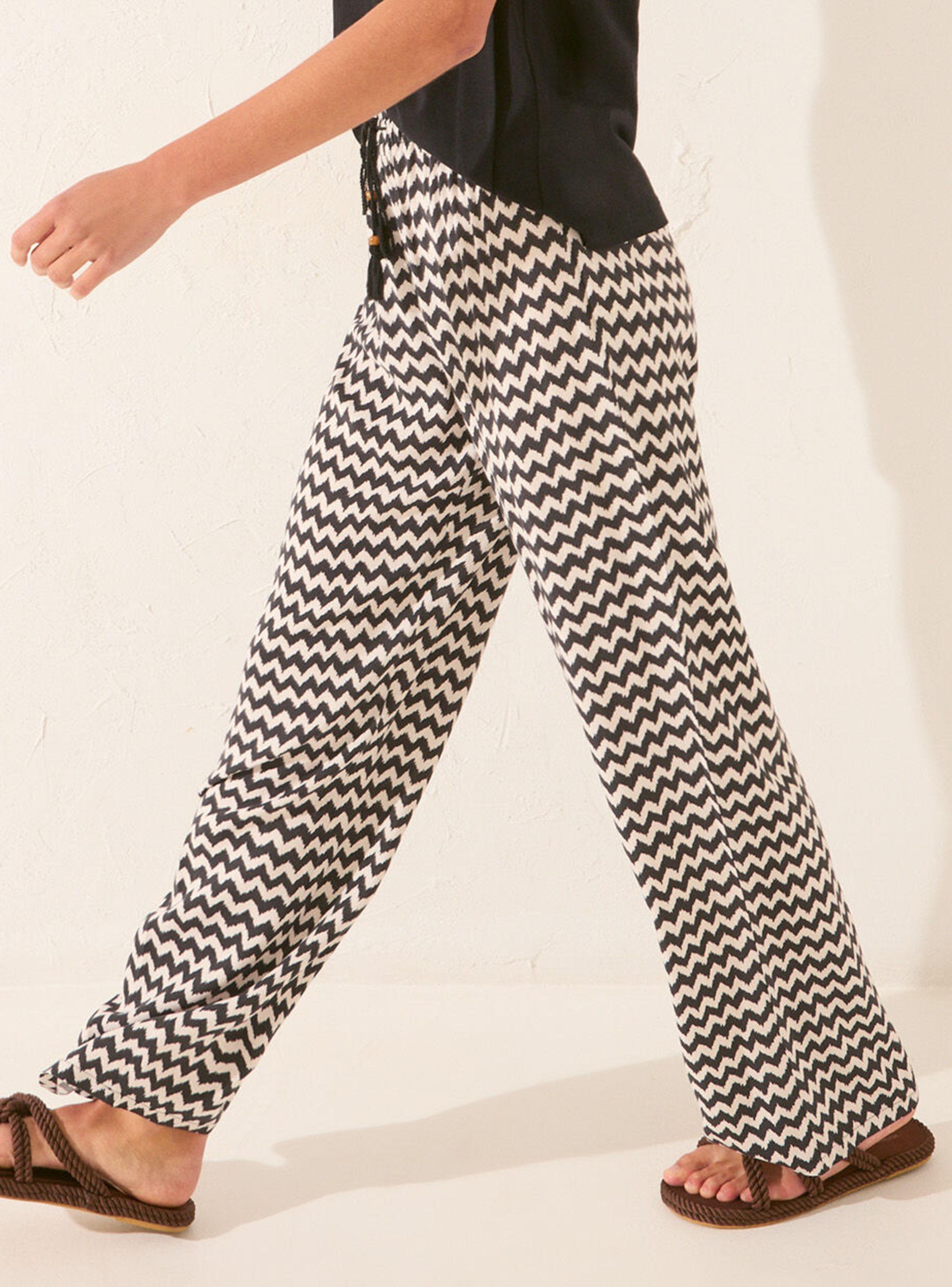 Pantalón Largo Viscosa Estampado Ikat-2