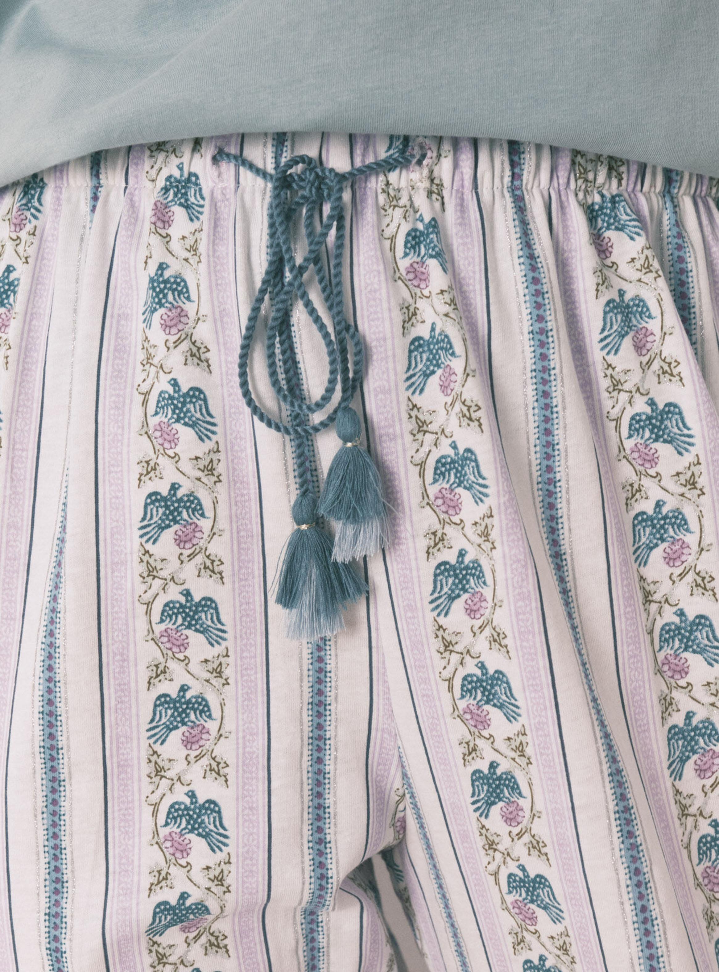 Pantalón Largo Carrot Algodón Cenefas-2