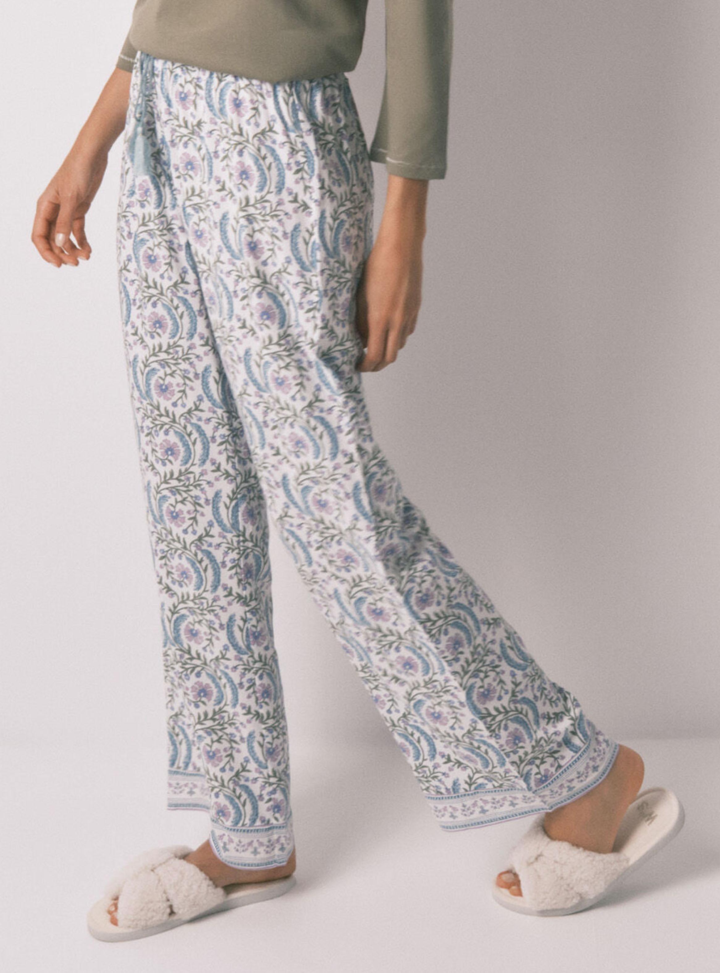 Pantalón Largo Viscosa Print Flores-2