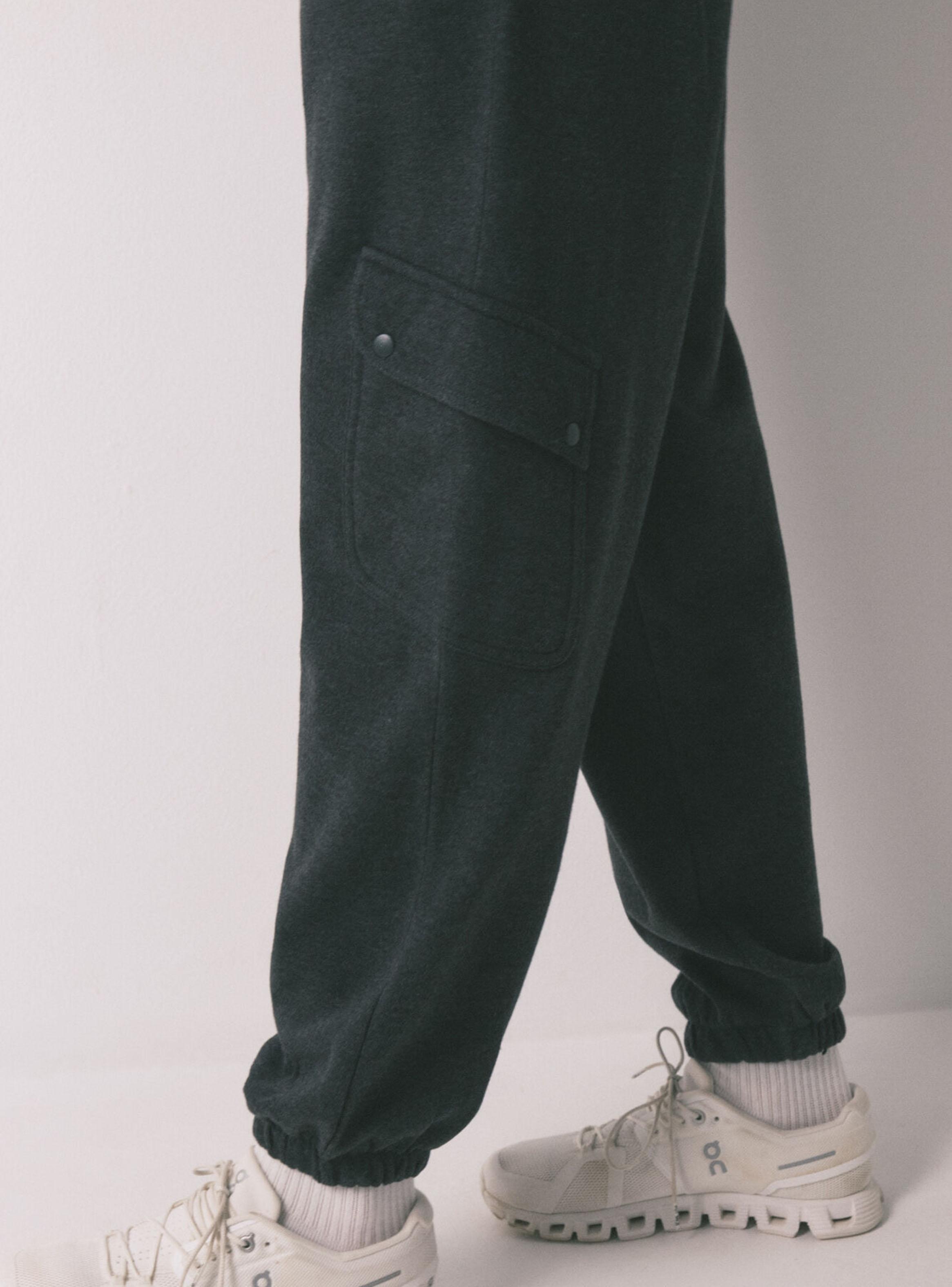 Pantalón Largo Carrot Felpa Fina-3