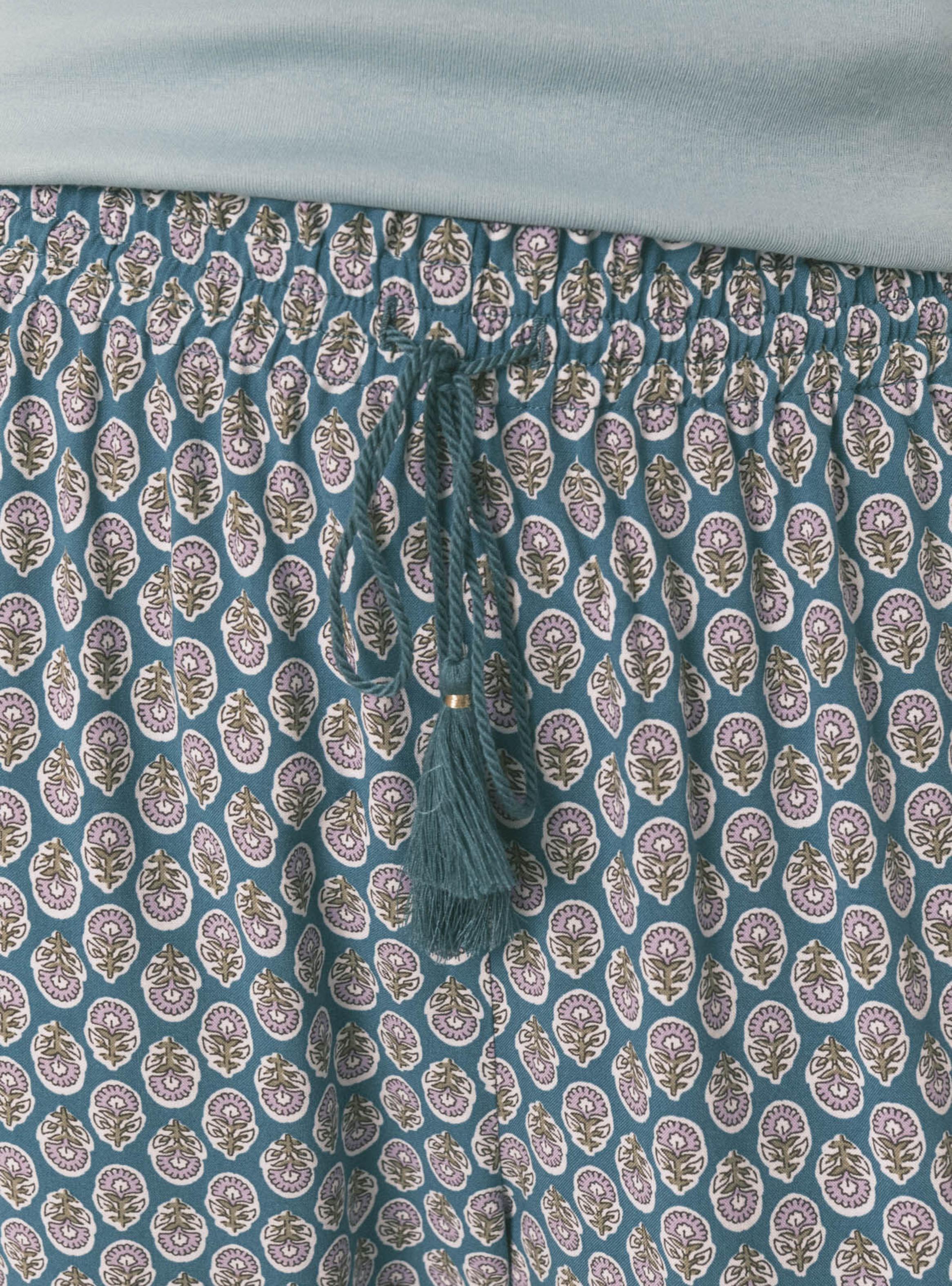 Pantalón Largo Carrot Viscosa Print Sellos-3