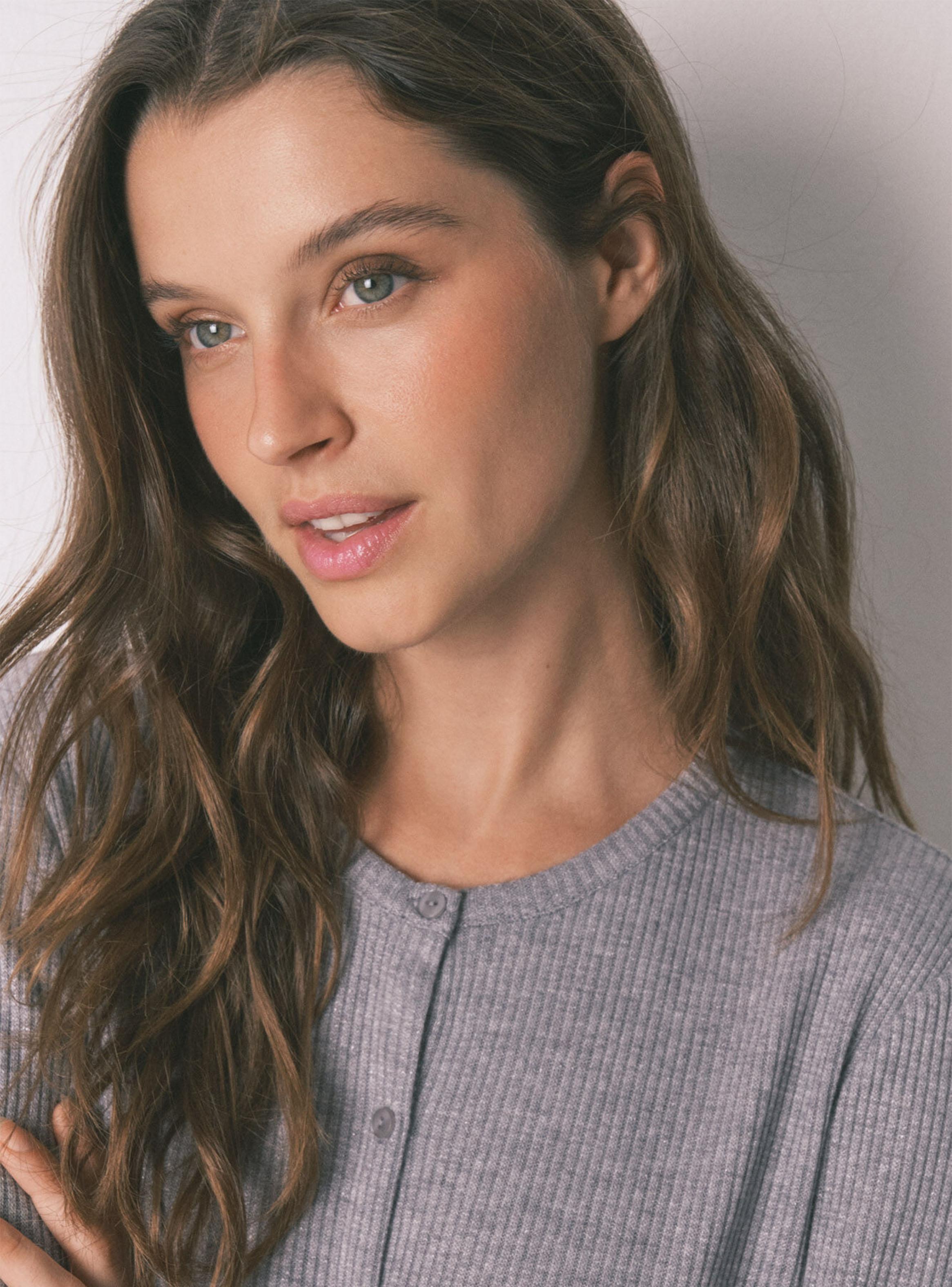 Pijama Largo Canalé Suave Brillo-2