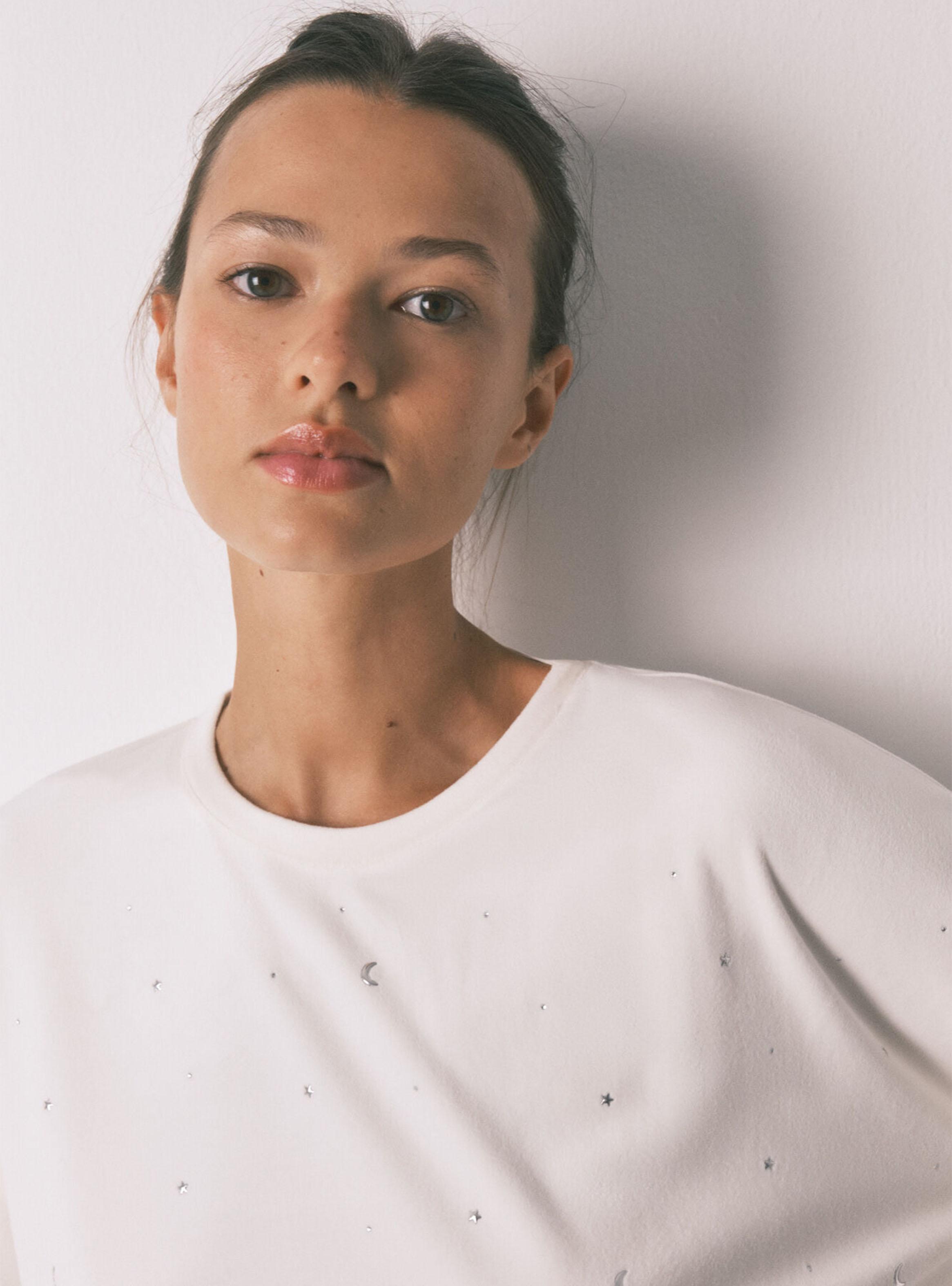 Pijama Largo Terciopelo Suave Brillo-3