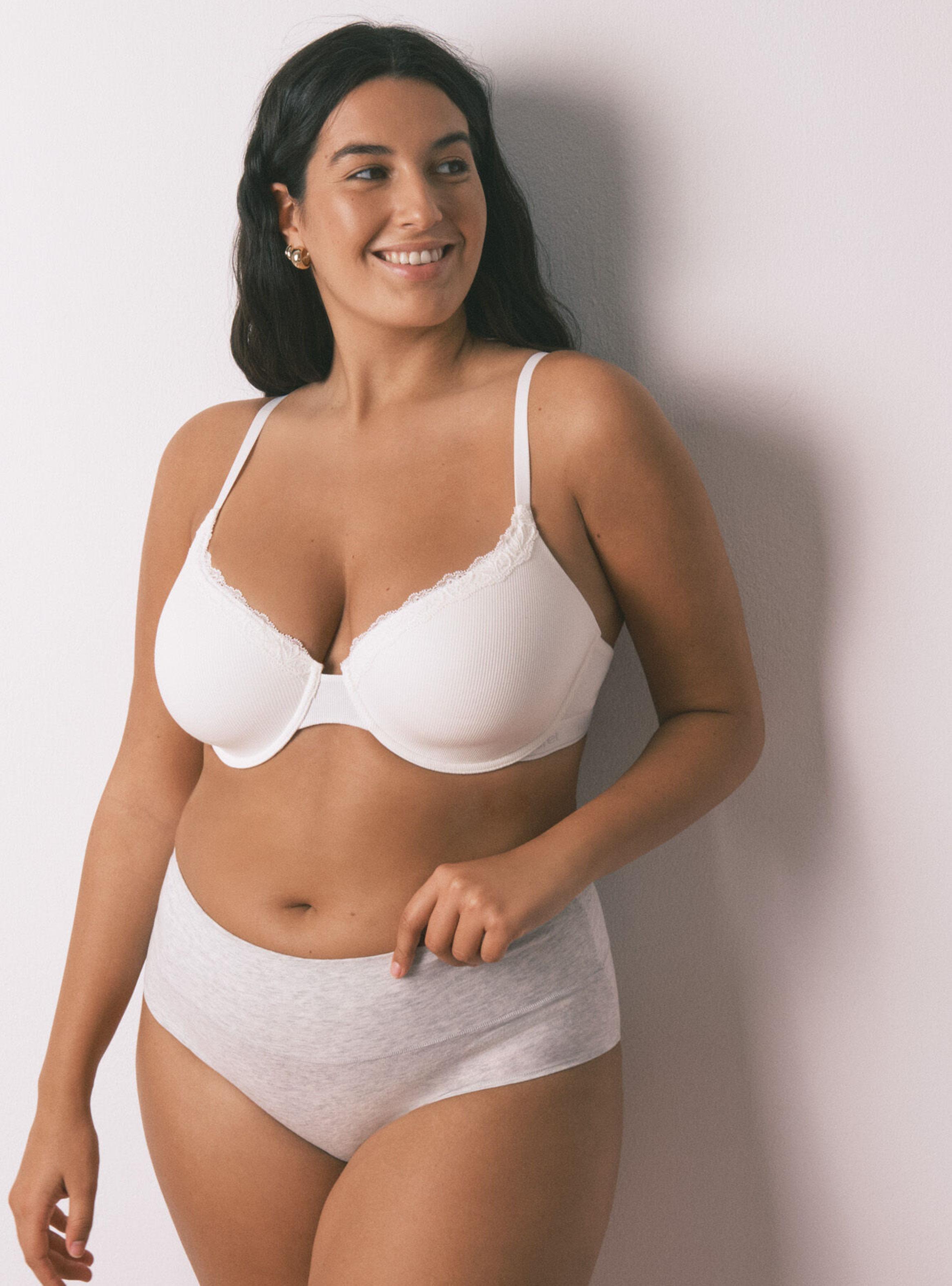 Calzón Alta Clásico Algodón Gris-5