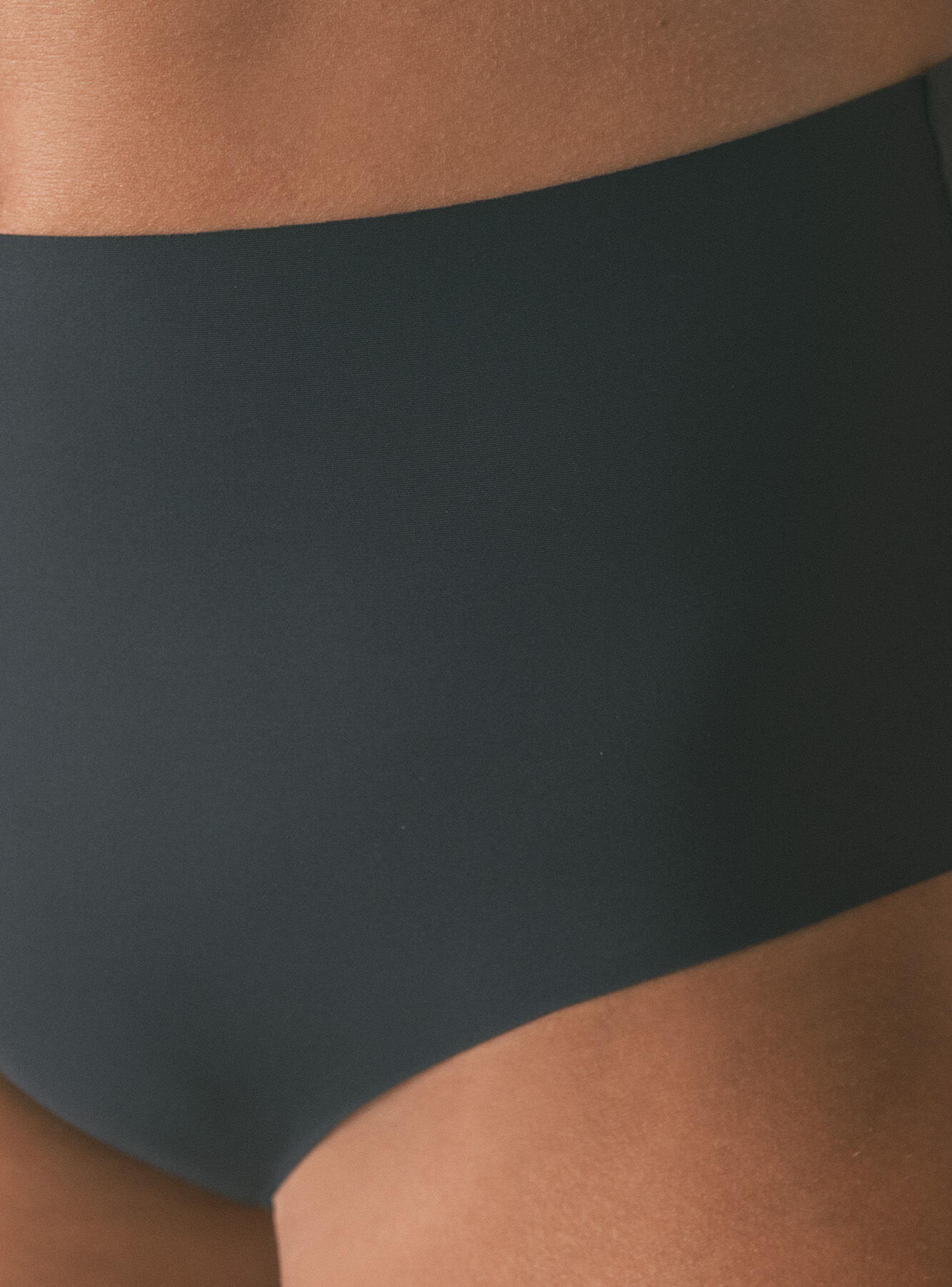 Calzón Alta Clásico Microfibra Gris-3