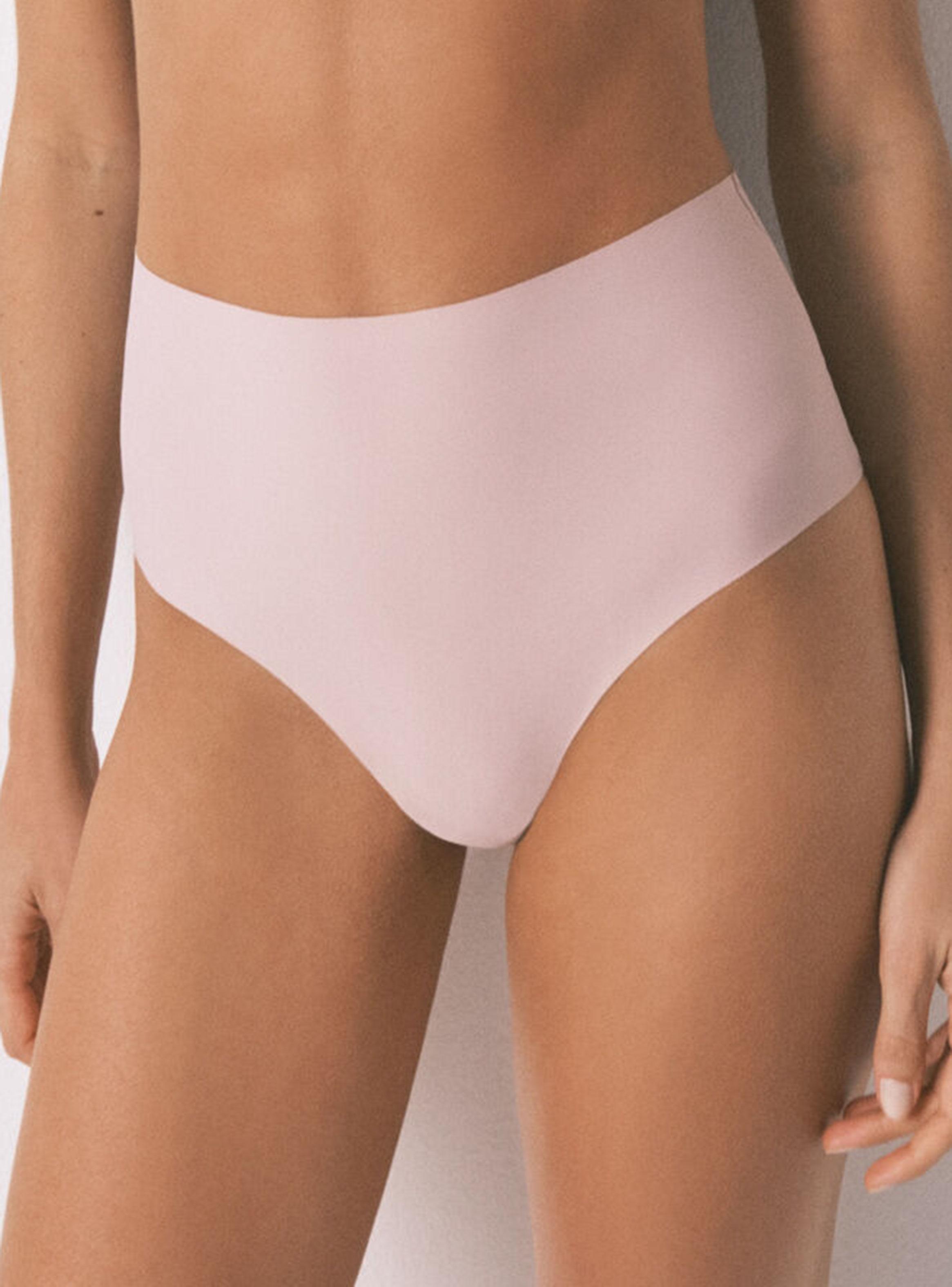 Calzón Alta Clásico Microfibra Rosa-2