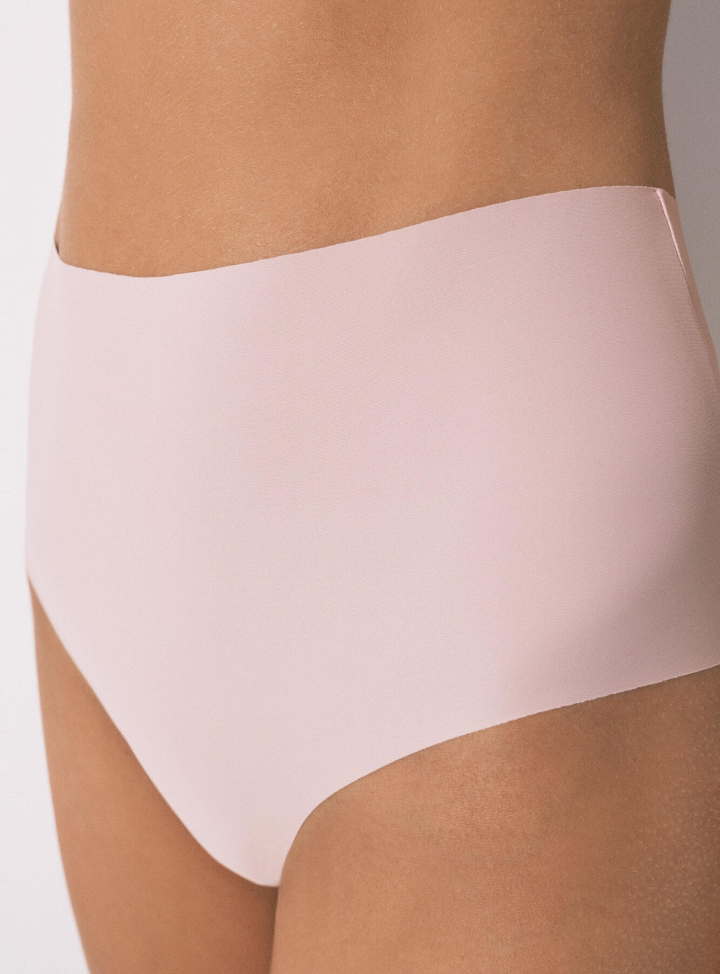 Calzón Alta Clásico Microfibra Rosa-4