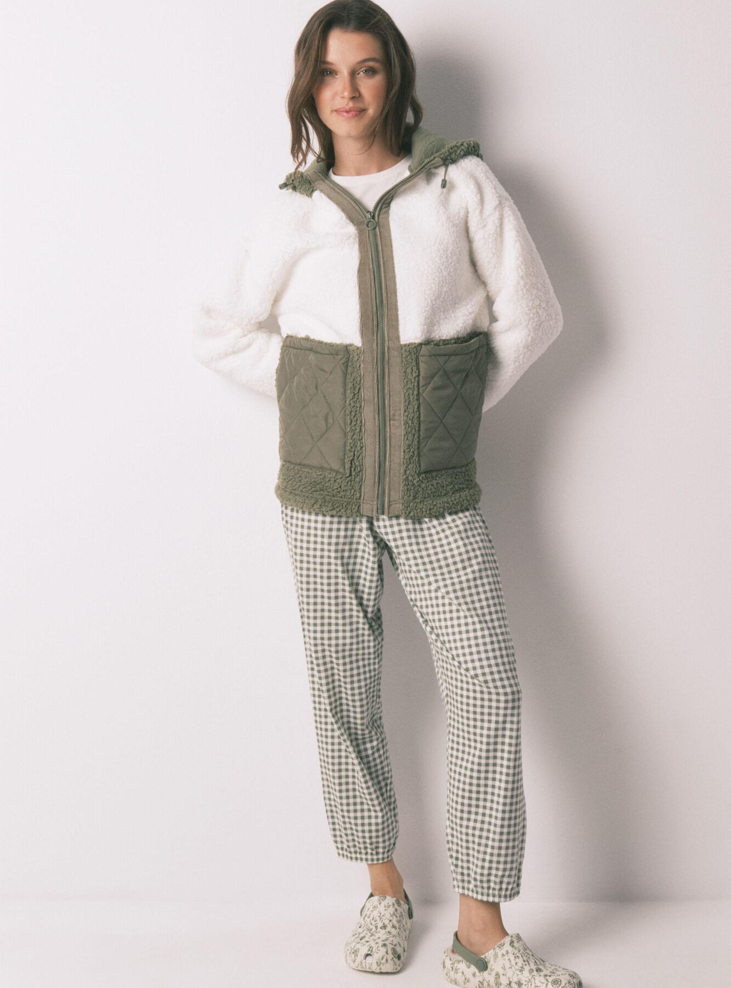 Bata Midi Borreguito Block Verde-5