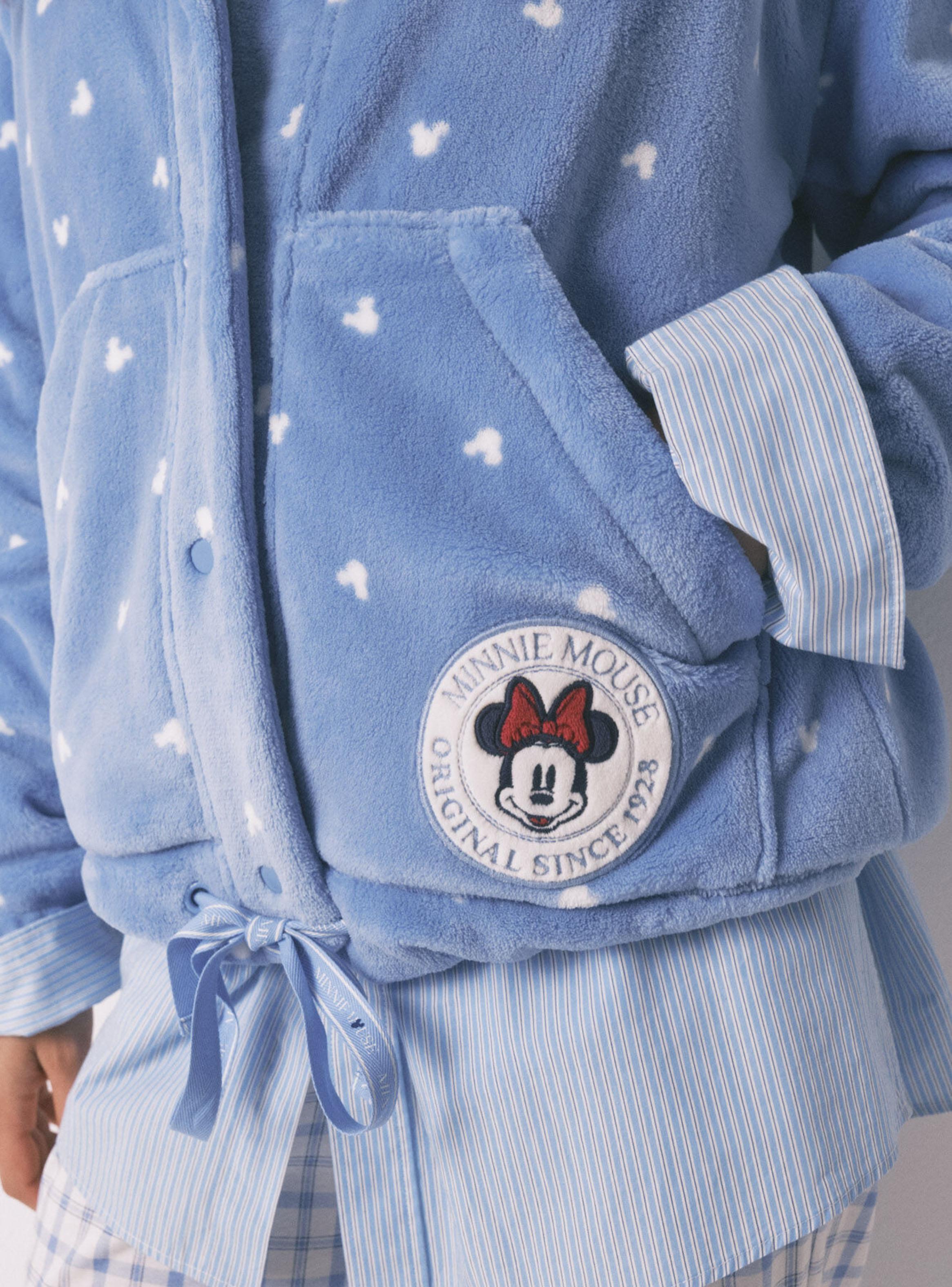 Bata Corta Polar Mickey Estampado-3