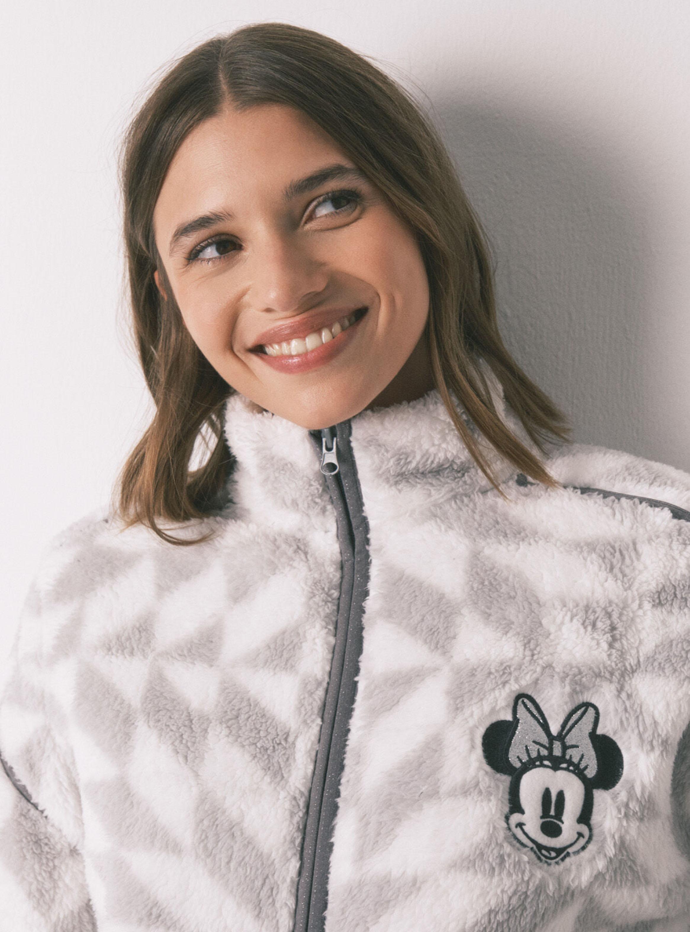 Bata Corta Pelo Estampado Minnie-2