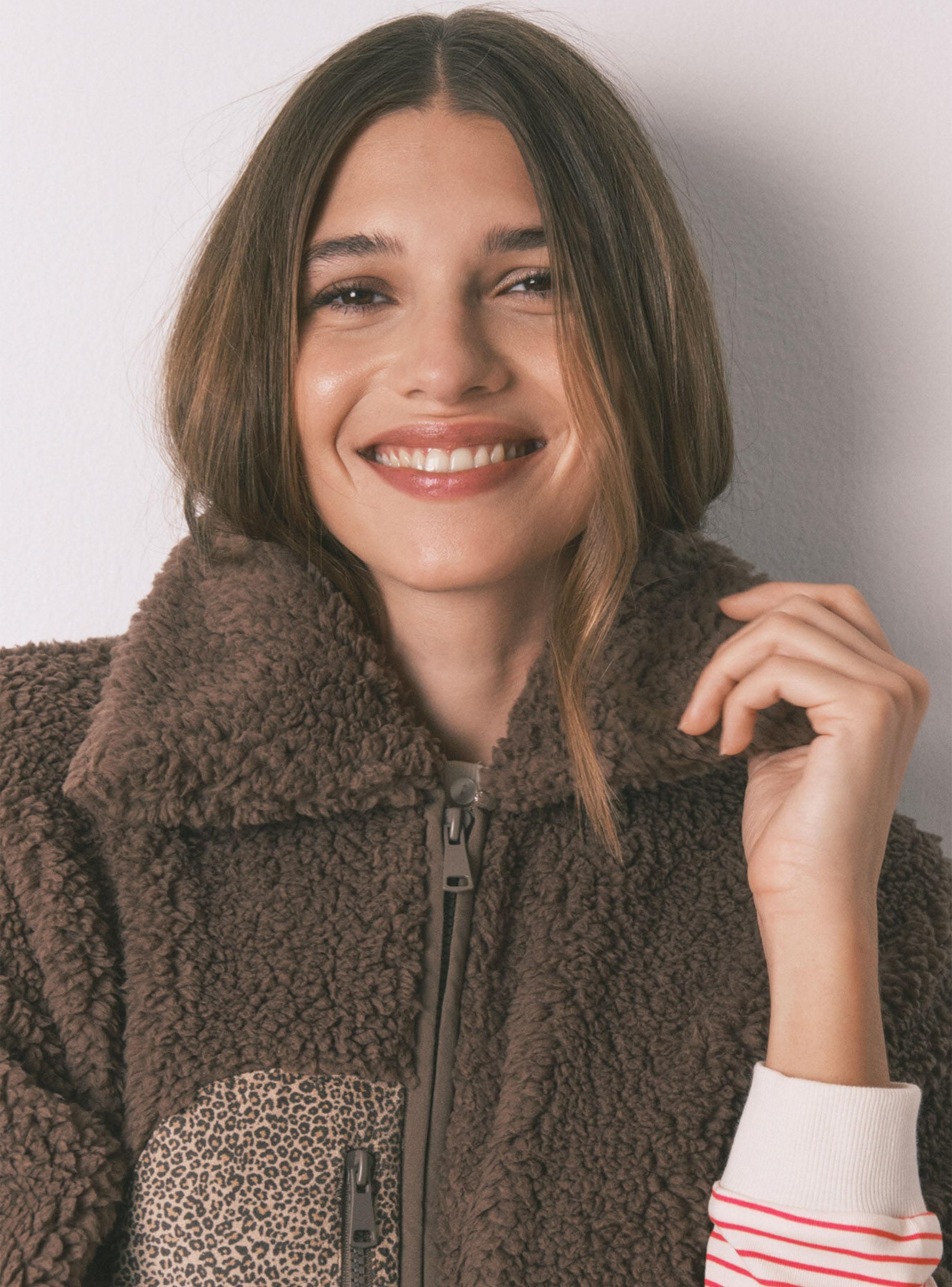 Bata Corta Poncho Snoopy Borreguito-2