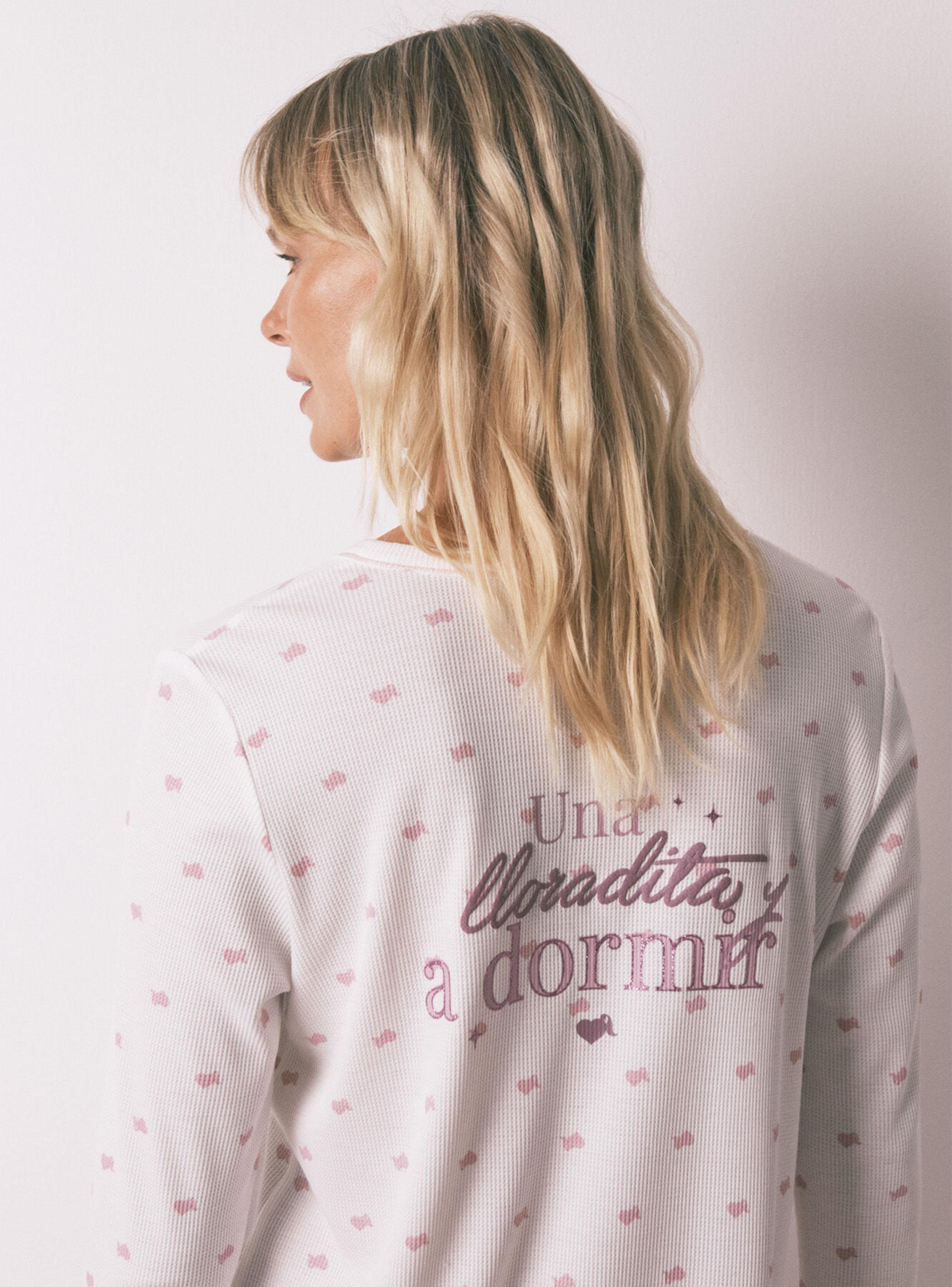 Camisón La Vecina Rubia Tejido Waffle-2