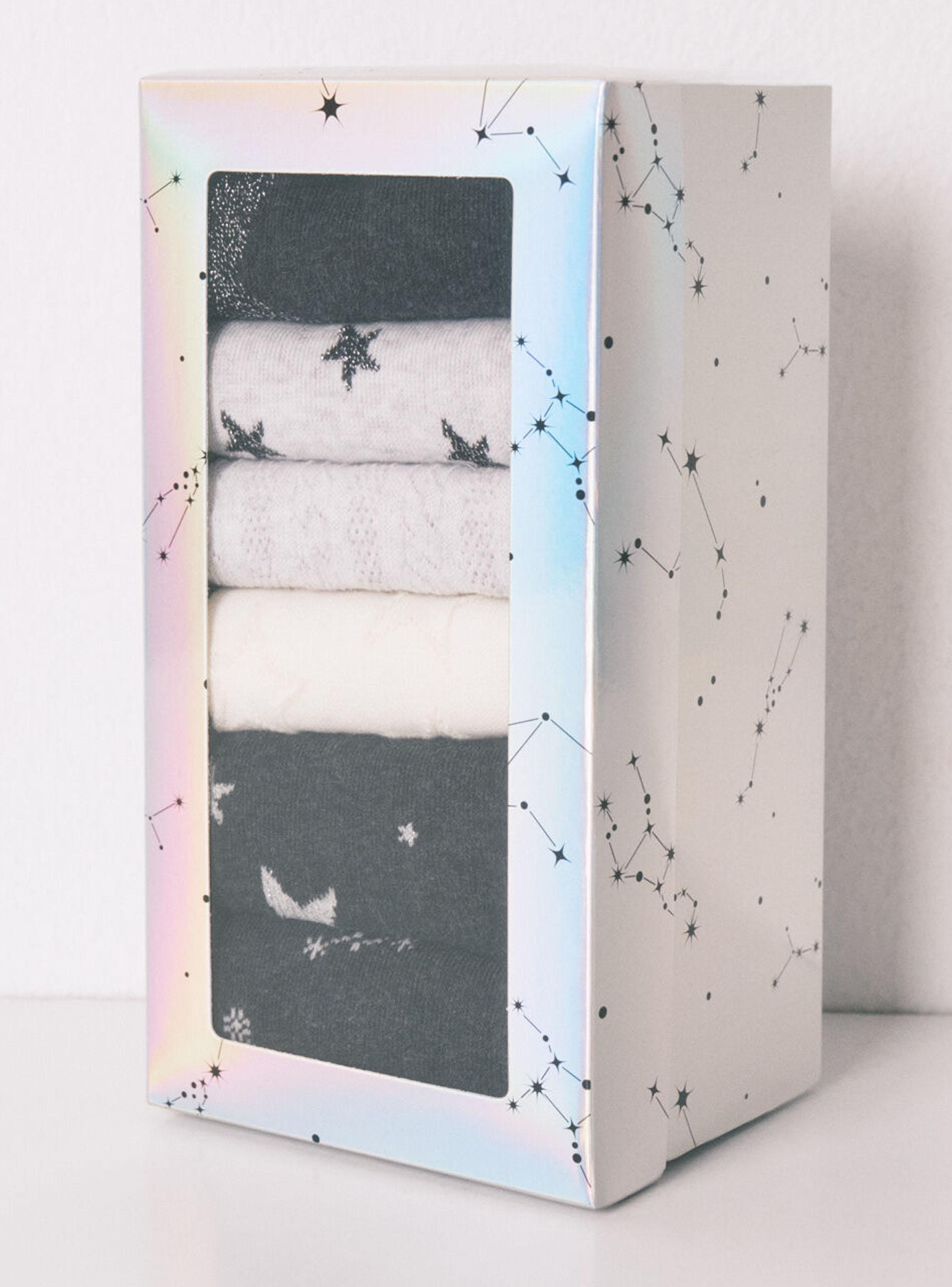 Pack 6 Calcetín Largo Algodón Estrellas-5