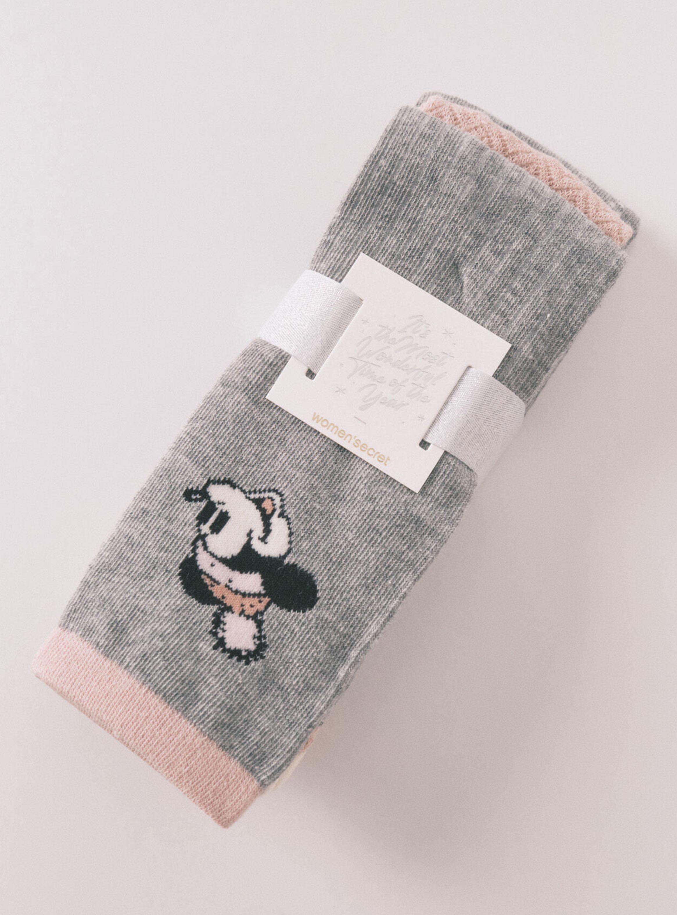 Pack 3 Calcetín Largo Algodón Minnie-2