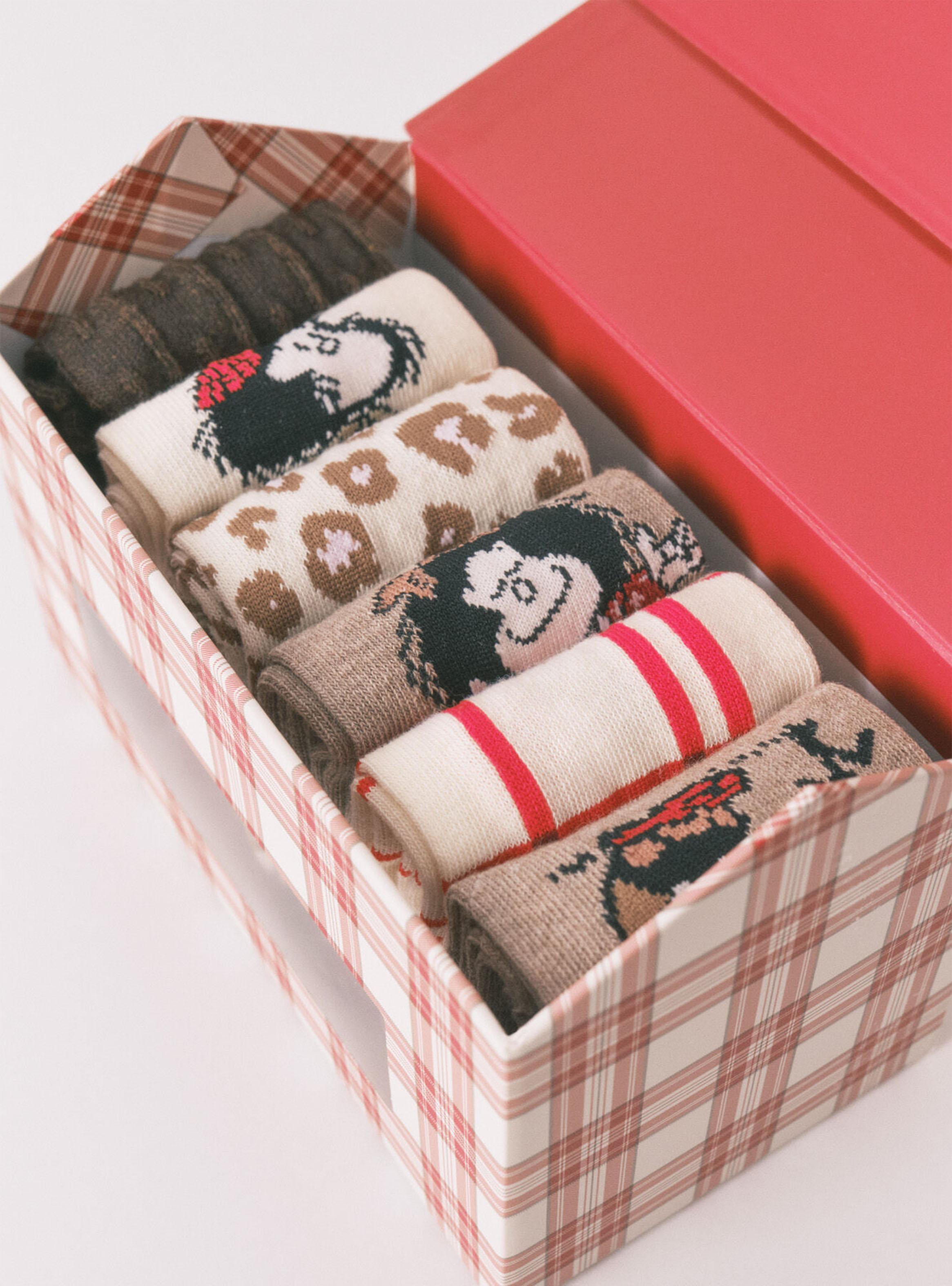 Pack 6 Calcetín Largo Mafalda Algodón-4