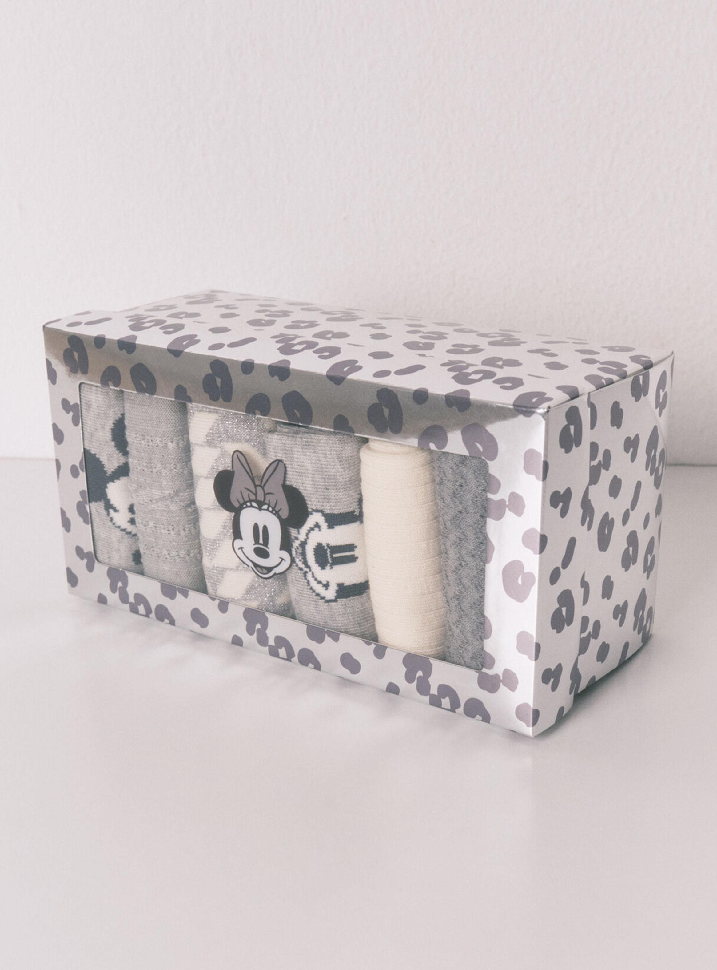 Pack 6 Calcetín Largos Algodón Minnie y Mickey-3