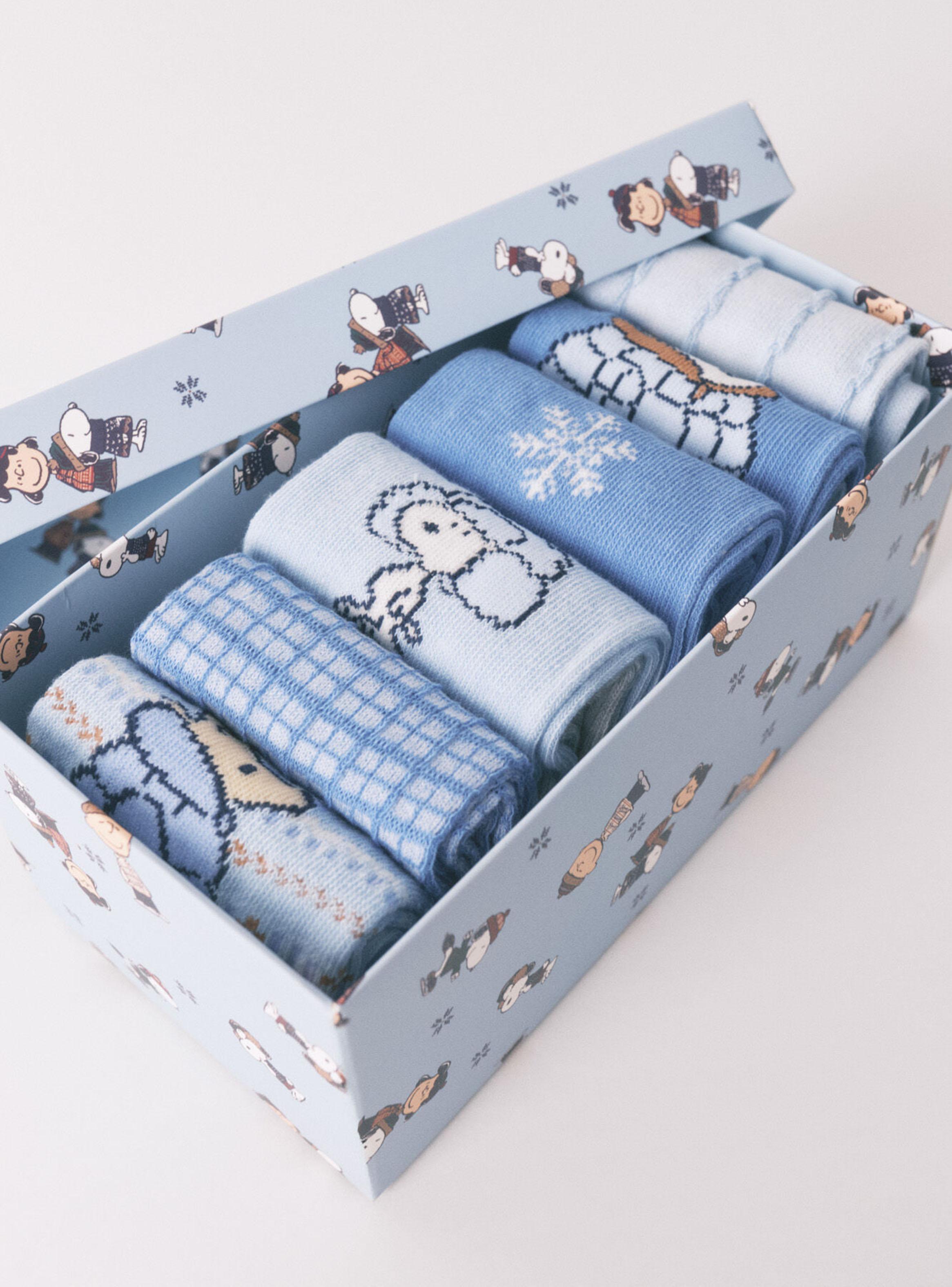 Pack 6 Calcetín Largos Algodón Snoopy-3