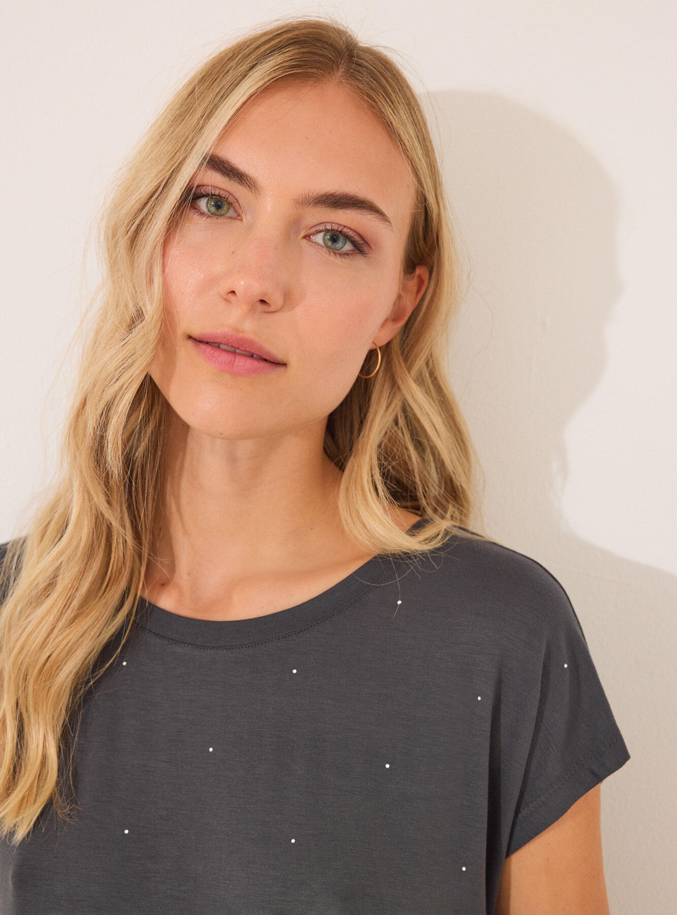 Pijama Corto Viscosa Brillos-2