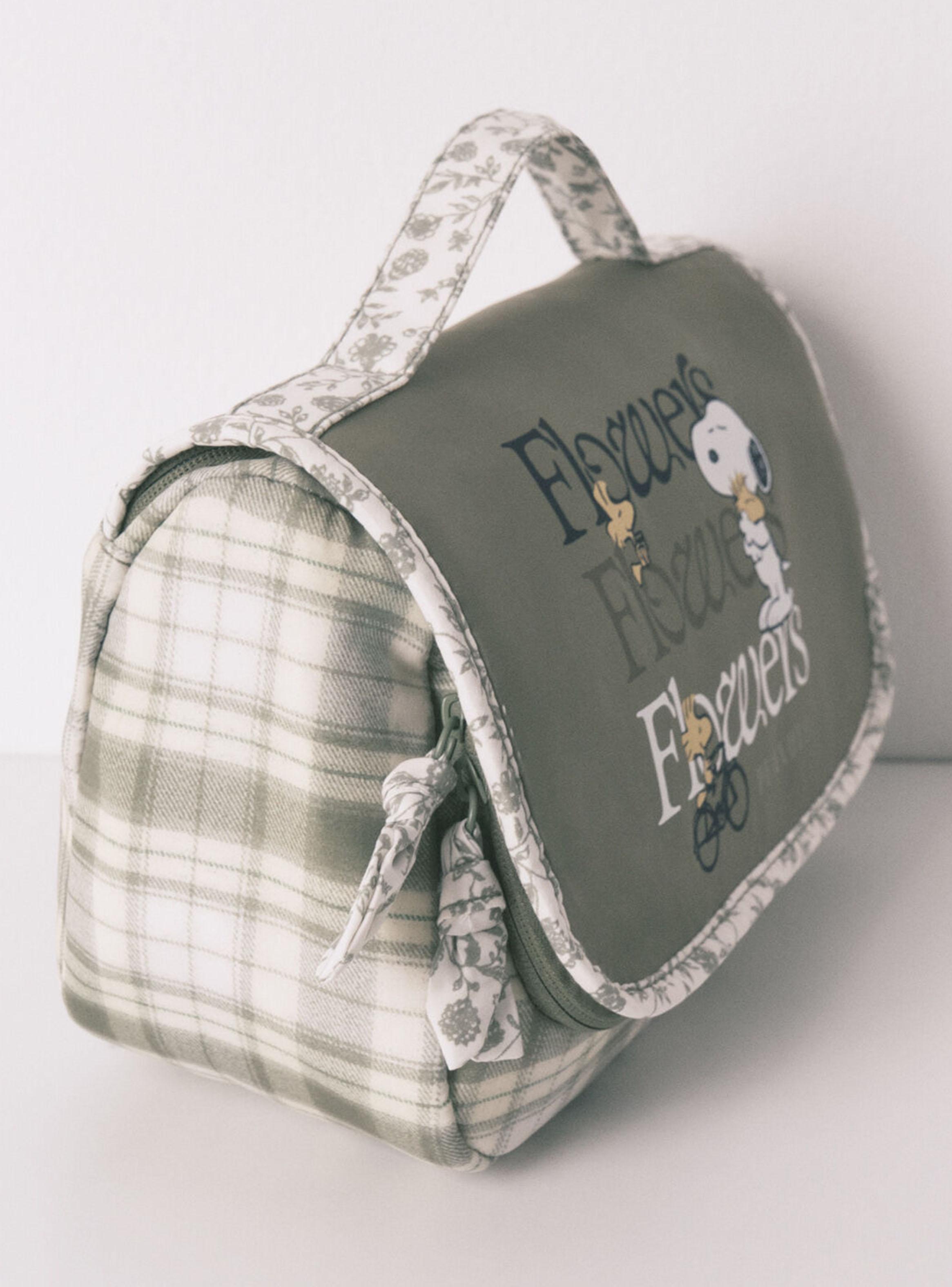 Neceser Grande Percha Snoopy Verde-2