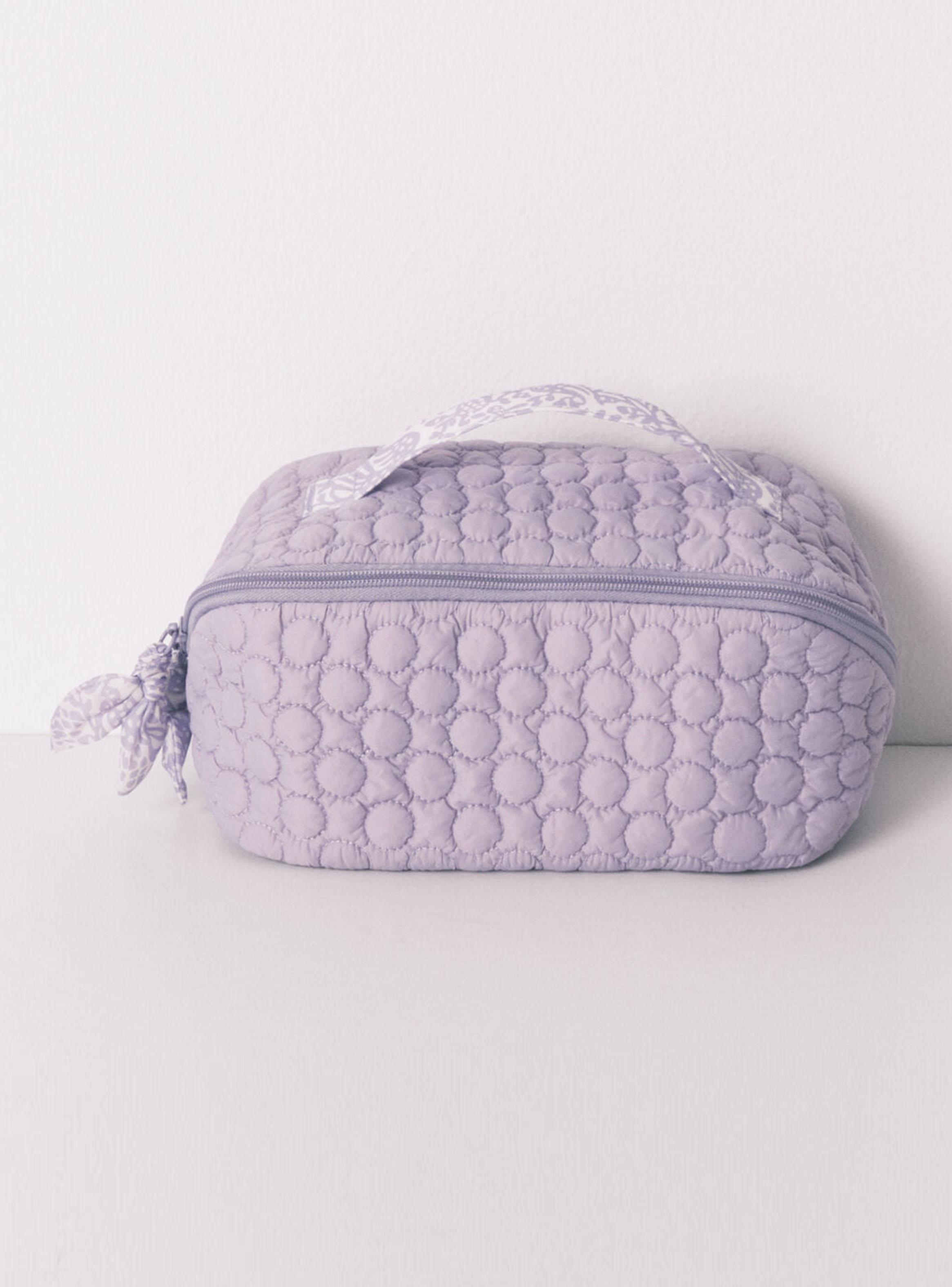 Neceser Mediano Acolchado Lila-2