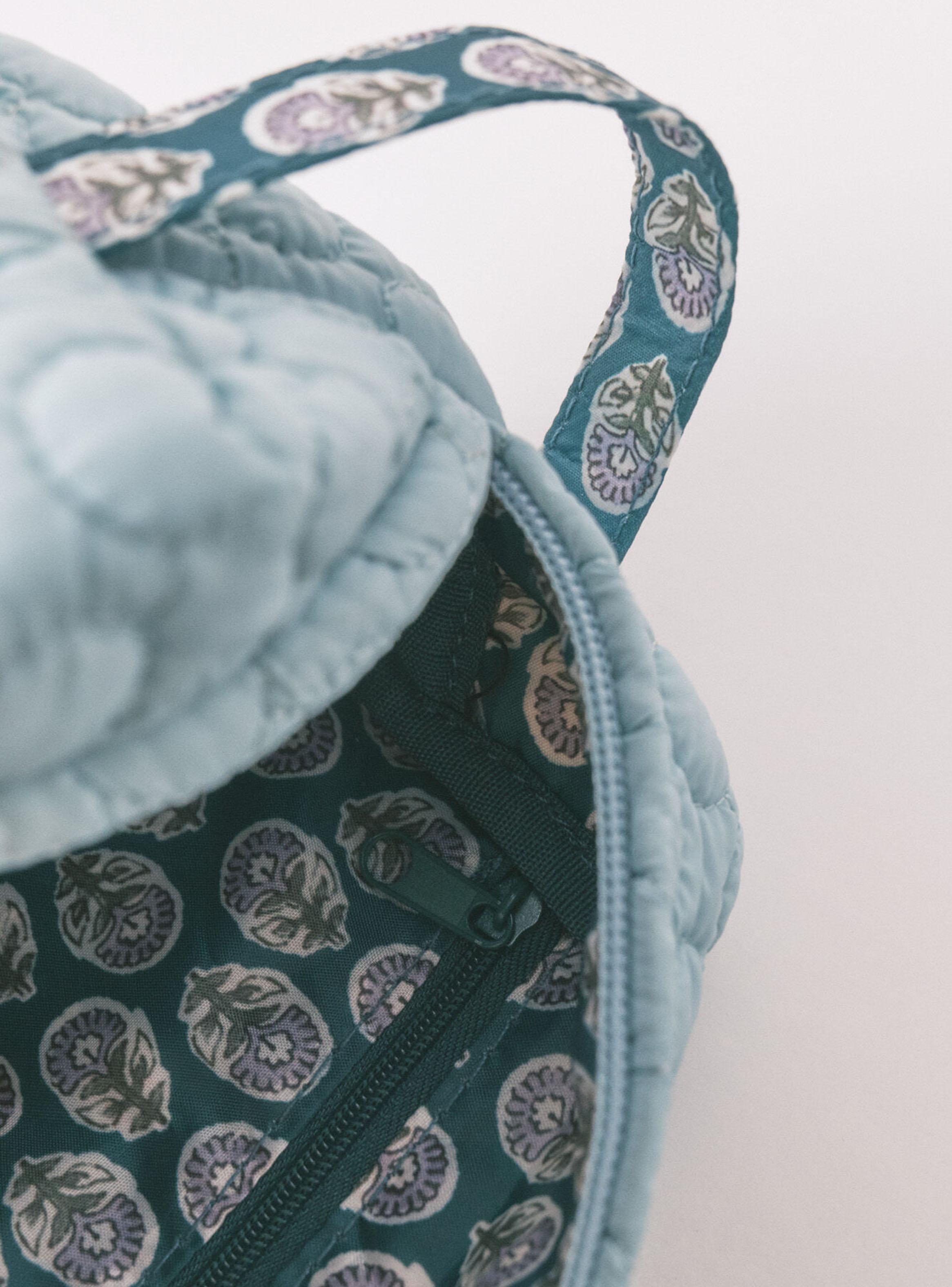 Neceser Pequeño Acolchado Verde-2