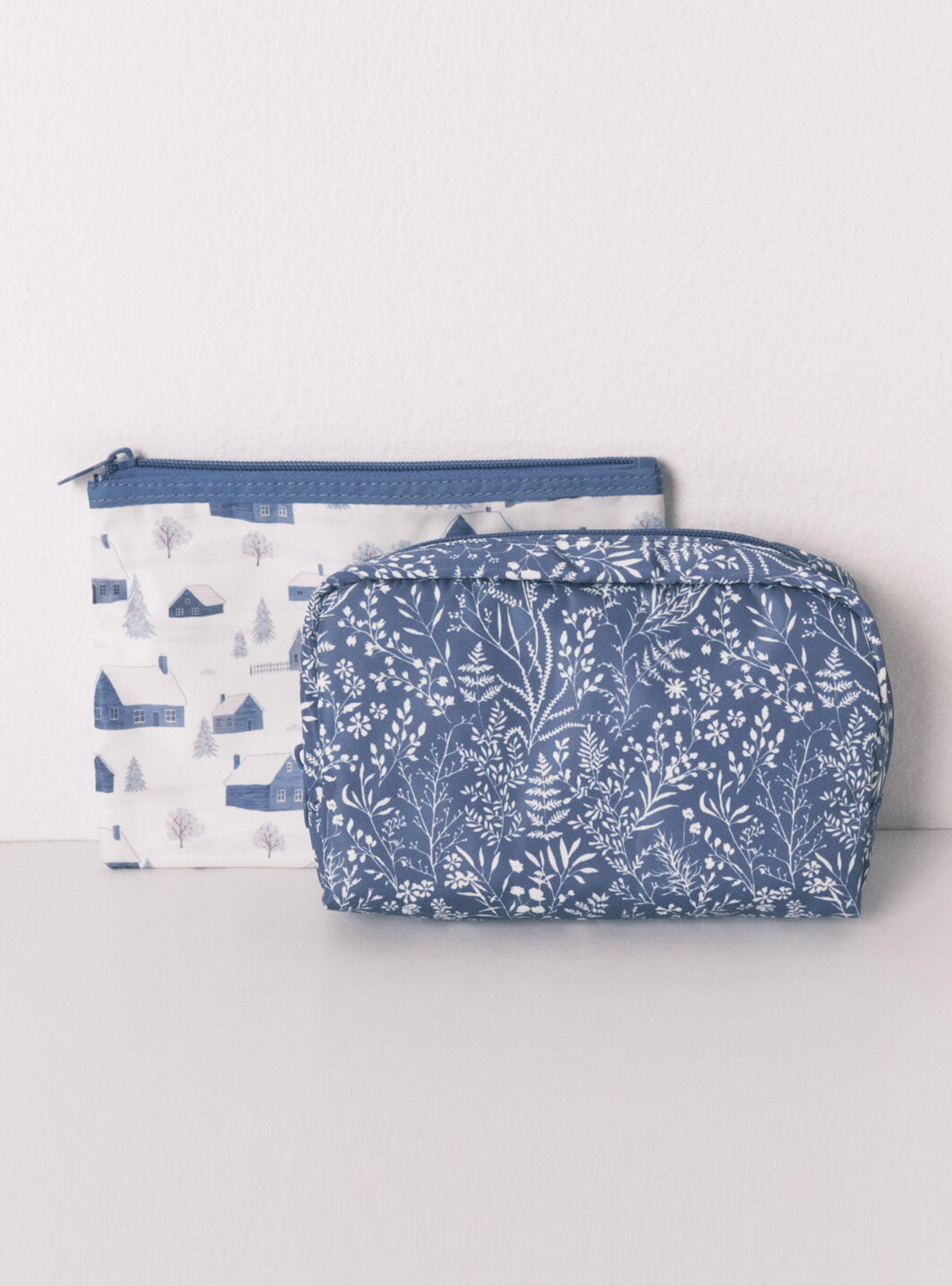 Pack 3 Neceser Prints Variados Azul y Blanco-4